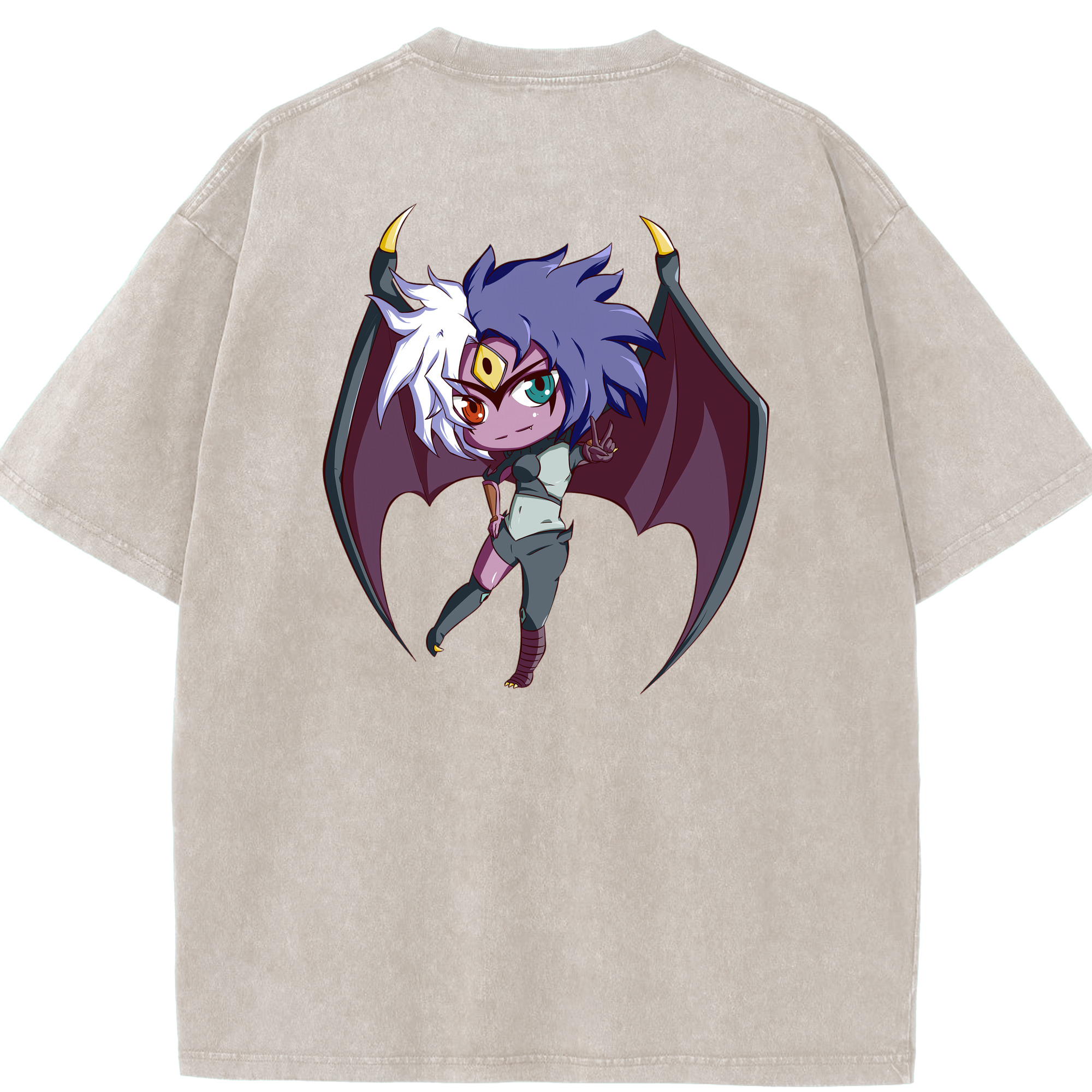 （画像用） 遊☆戯☆王 Yu-Gi-Oh! 綿100% ヴィンテージ風 半袖Tシャツ（背面プリント）