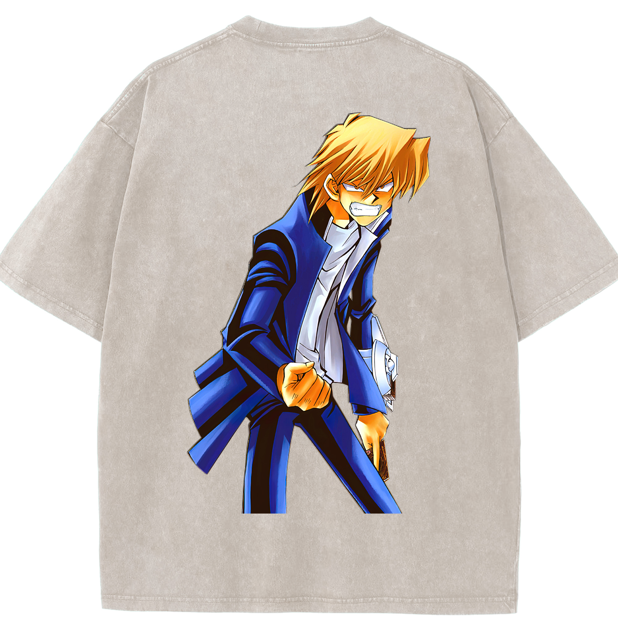 （画像用） 遊☆戯☆王 Yu-Gi-Oh! 綿100% ヴィンテージ風 半袖Tシャツ（背面プリント）
