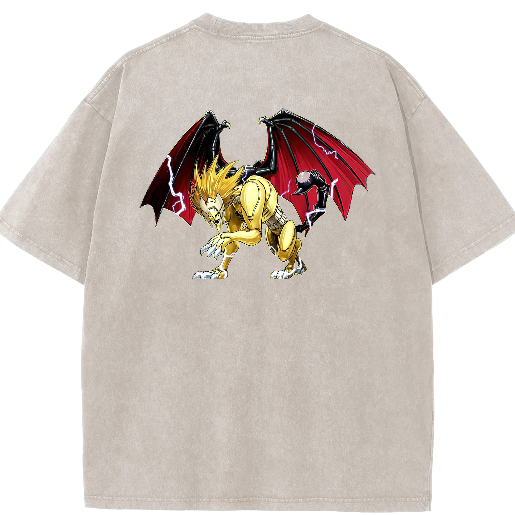 （画像用） 遊☆戯☆王 Yu-Gi-Oh! 綿100% ヴィンテージ風 半袖Tシャツ（背面プリント）