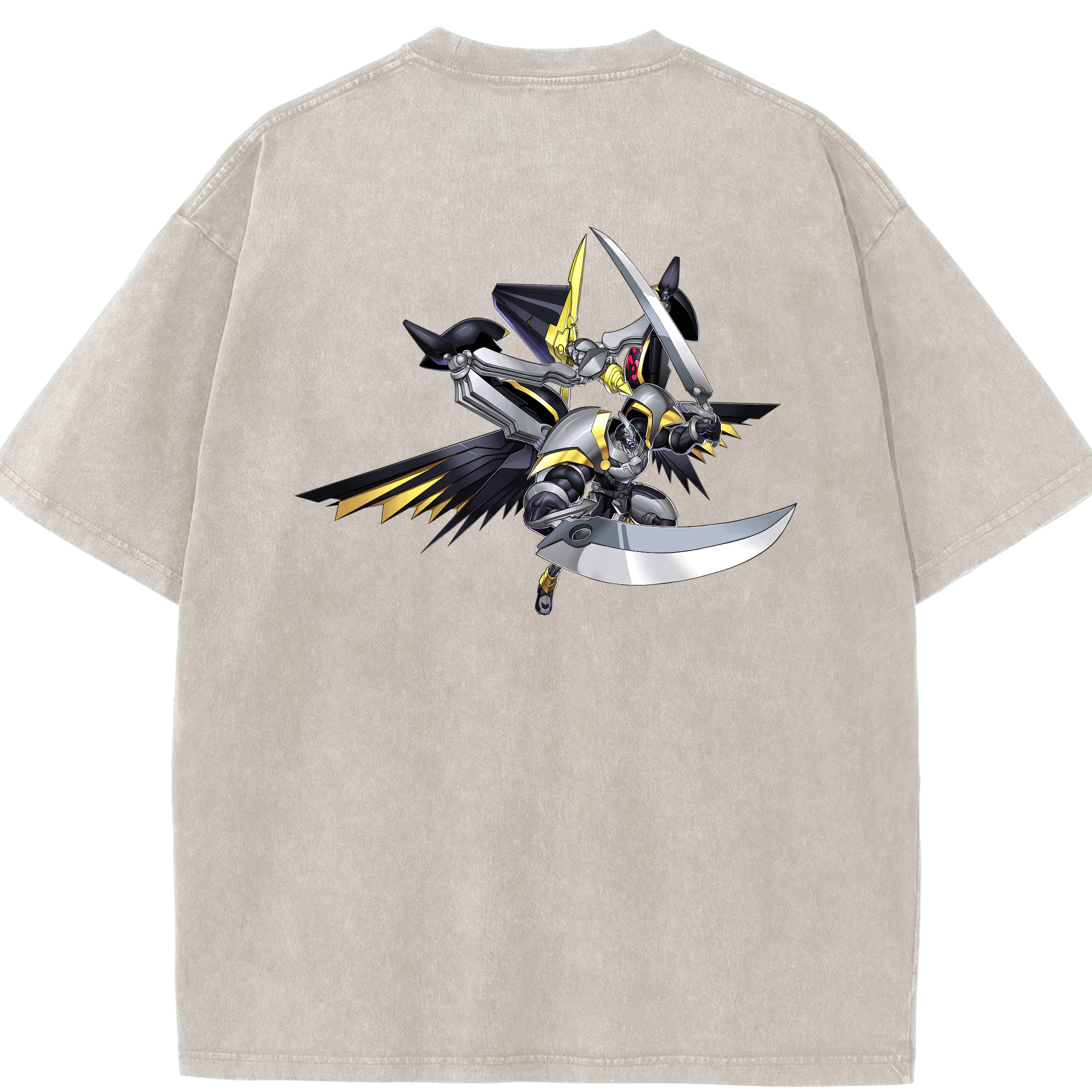 （画像用） 遊☆戯☆王 Yu-Gi-Oh! 綿100% ヴィンテージ風 半袖Tシャツ（背面プリント）