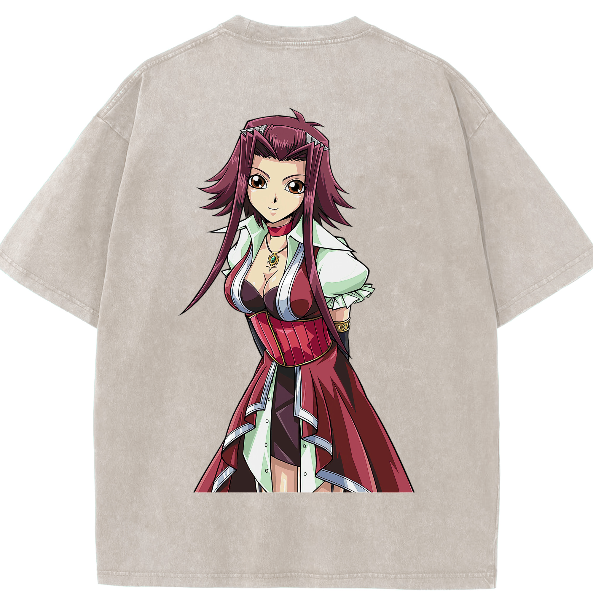 （画像用） 遊☆戯☆王 Yu-Gi-Oh! 綿100% ヴィンテージ風 半袖Tシャツ（背面プリント）