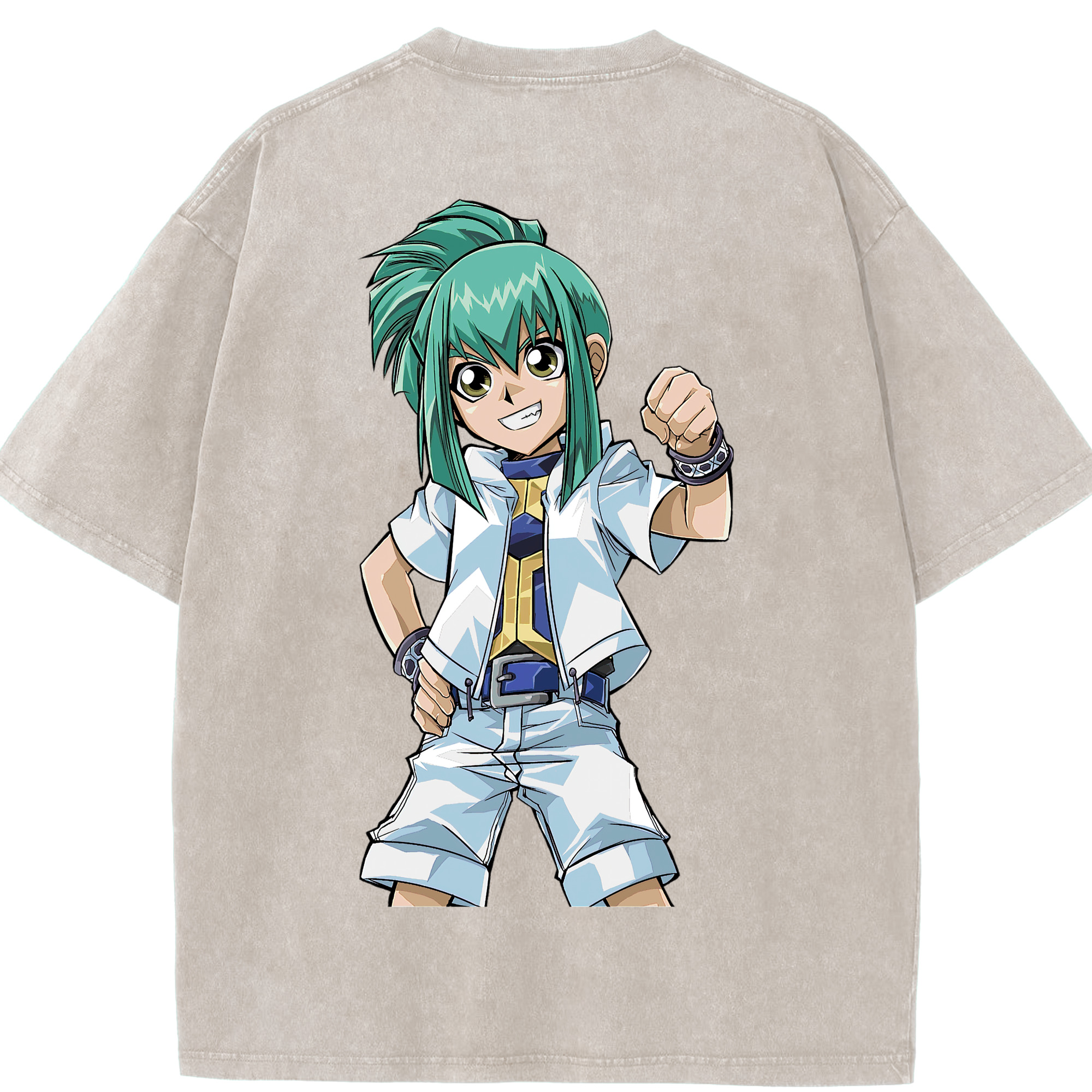 （画像用） 遊☆戯☆王 Yu-Gi-Oh! 綿100% ヴィンテージ風 半袖Tシャツ（背面プリント）