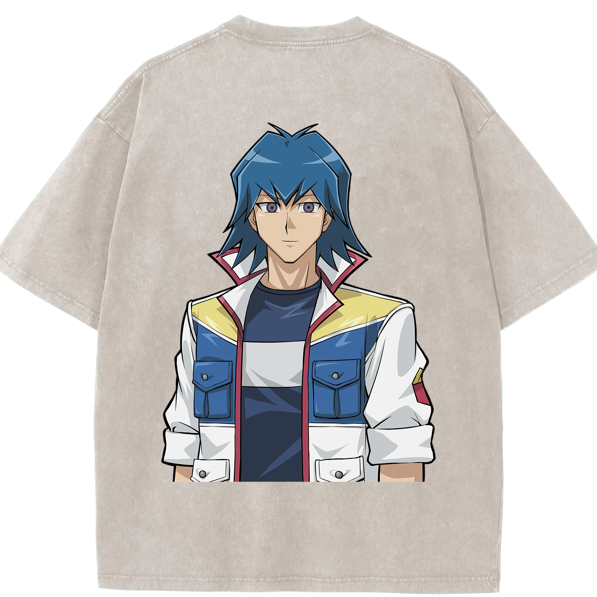 （画像用） 遊☆戯☆王 Yu-Gi-Oh! 綿100% ヴィンテージ風 半袖Tシャツ（背面プリント）