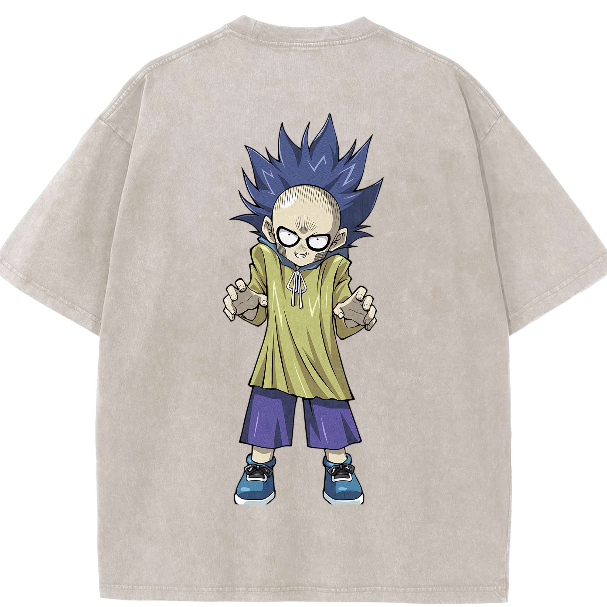 （画像用） 遊☆戯☆王 Yu-Gi-Oh! 綿100% ヴィンテージ風 半袖Tシャツ（背面プリント）