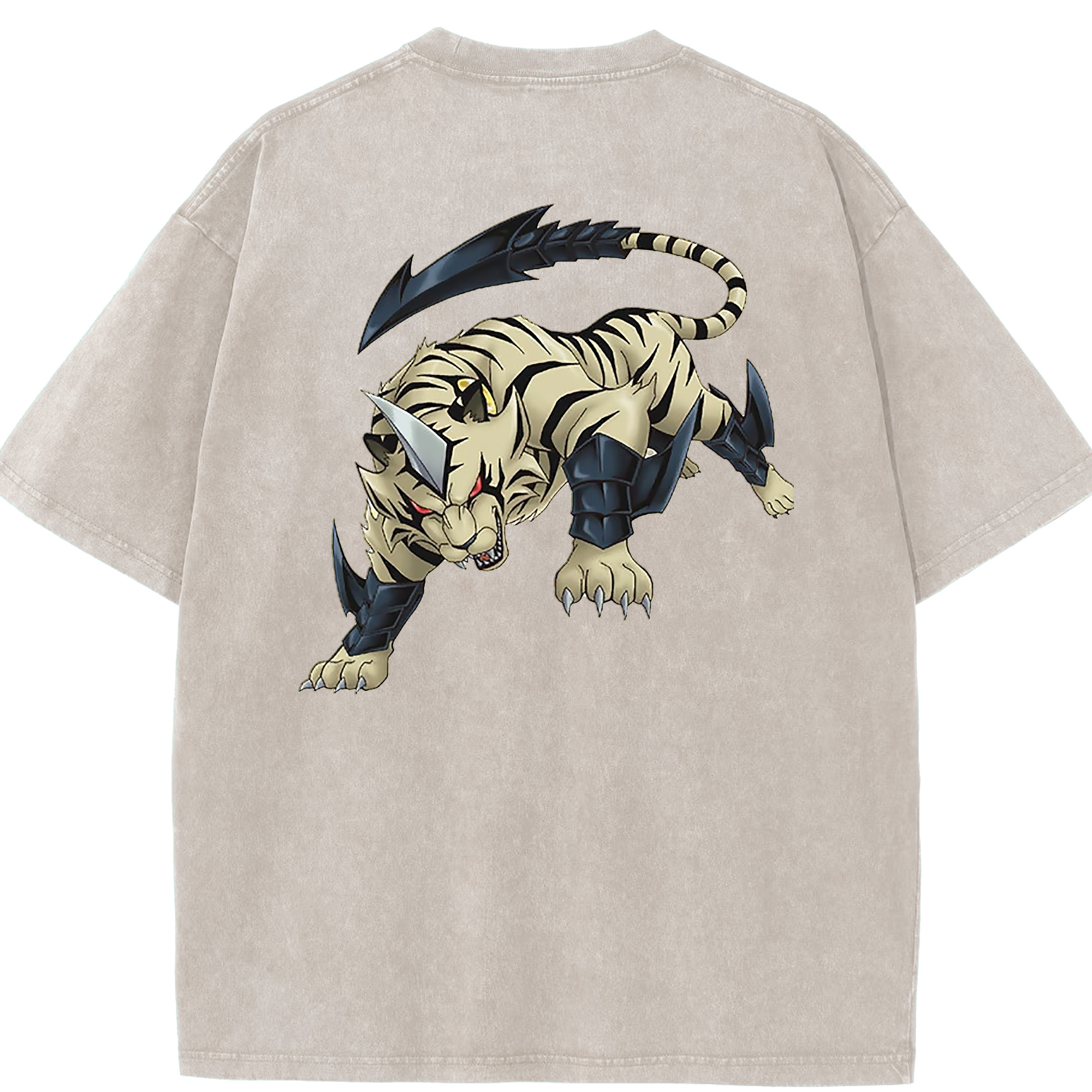 （画像用） 遊☆戯☆王 Yu-Gi-Oh! 綿100% ヴィンテージ風 半袖Tシャツ（背面プリント）