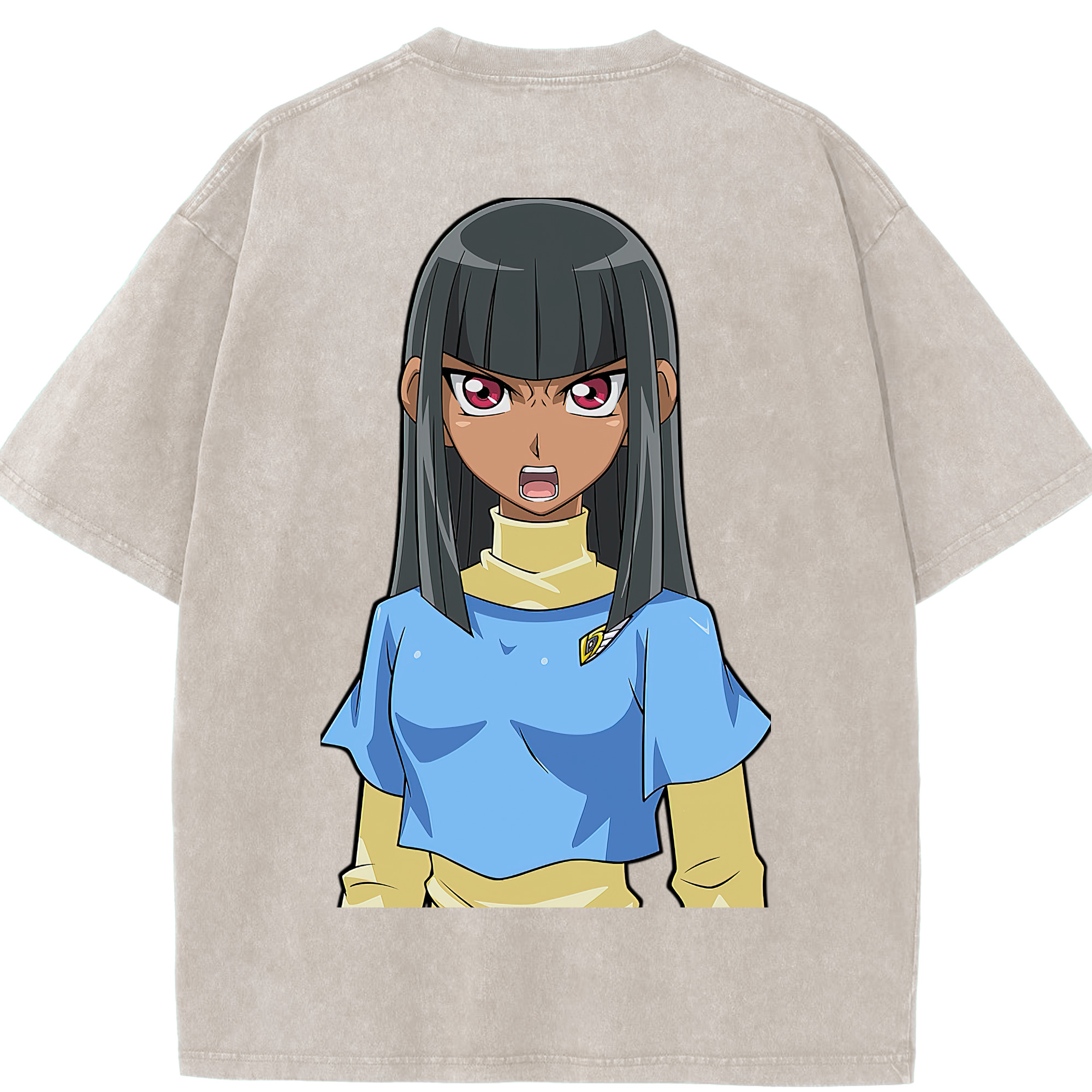 （画像用） 遊☆戯☆王 Yu-Gi-Oh! 綿100% ヴィンテージ風 半袖Tシャツ（背面プリント）