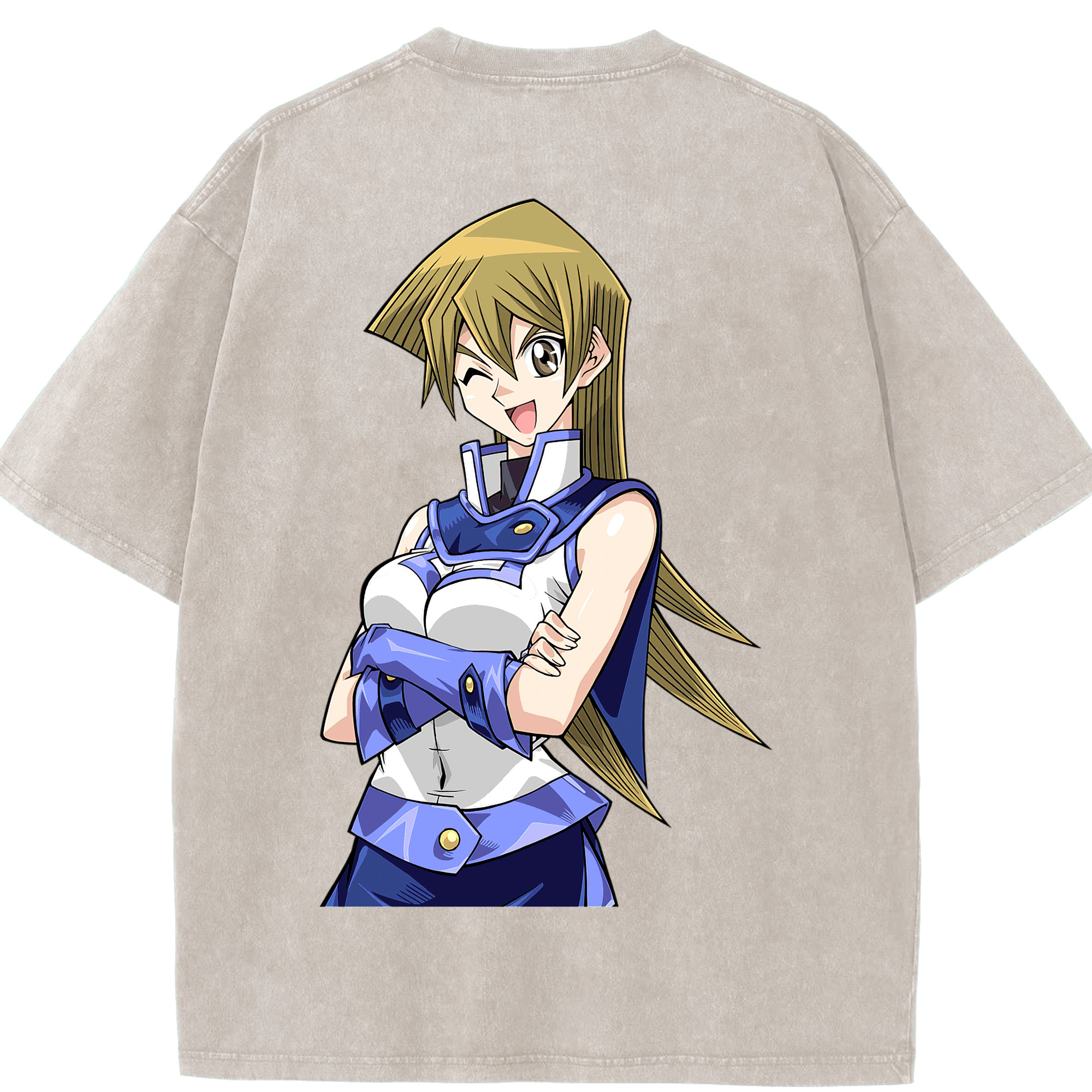 （画像用） 遊☆戯☆王 Yu-Gi-Oh! 綿100% ヴィンテージ風 半袖Tシャツ（背面プリント）