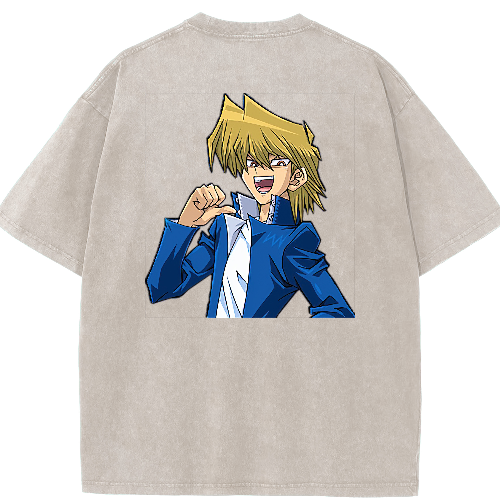 （画像用） 遊☆戯☆王 Yu-Gi-Oh! 綿100% ヴィンテージ風 半袖Tシャツ（背面プリント）