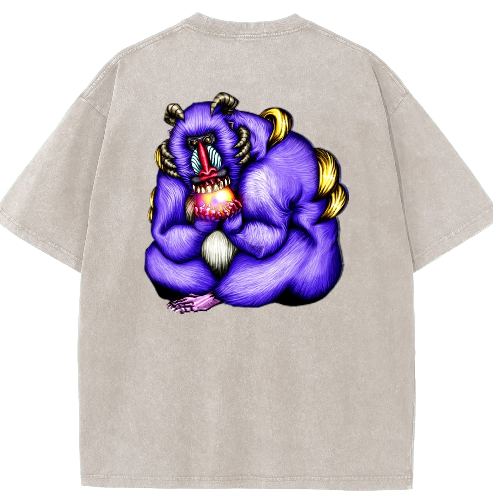 （画像用） 遊☆戯☆王 Yu-Gi-Oh! 綿100% ヴィンテージ風 半袖Tシャツ（背面プリント）