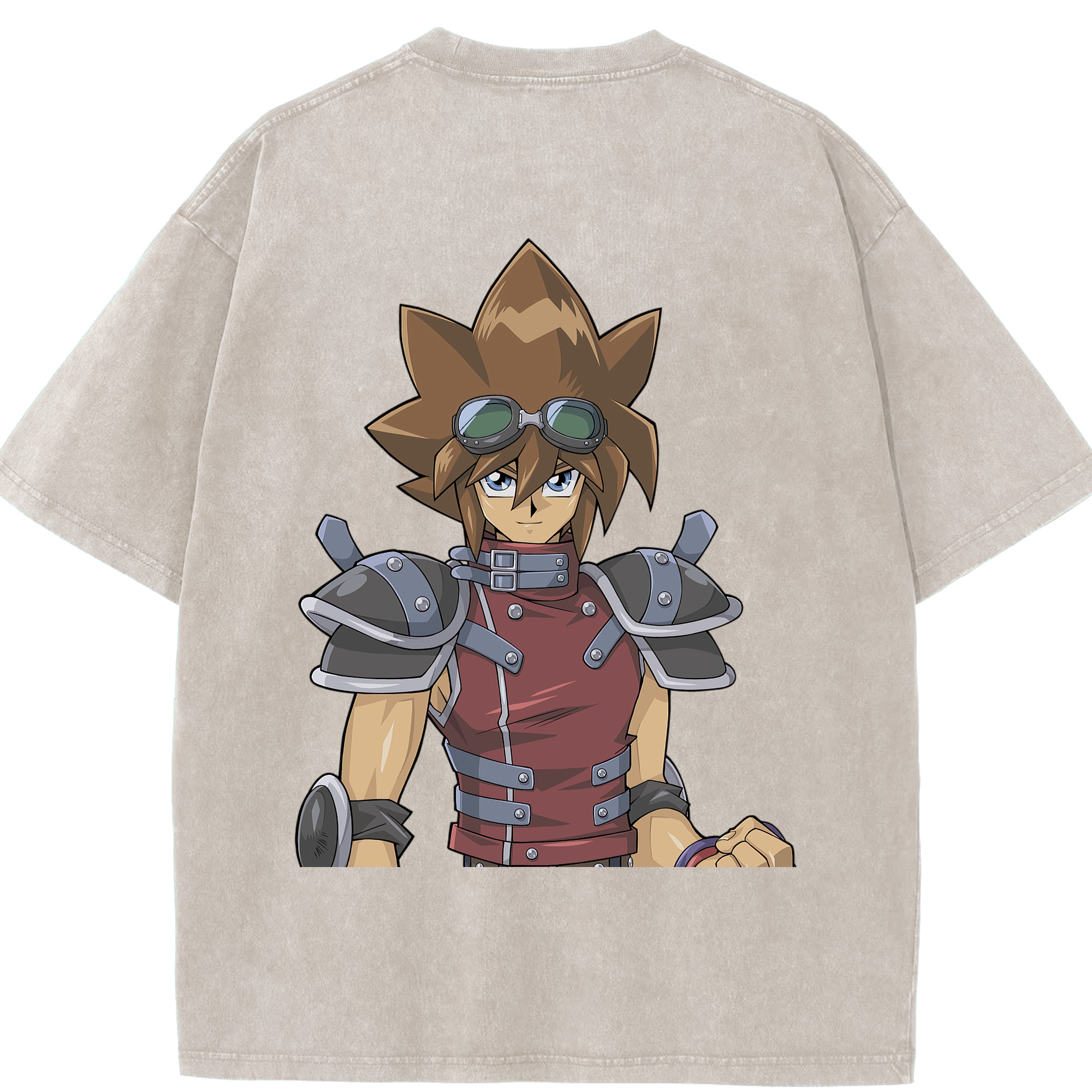 （画像用） 遊☆戯☆王 Yu-Gi-Oh! 綿100% ヴィンテージ風 半袖Tシャツ（背面プリント）