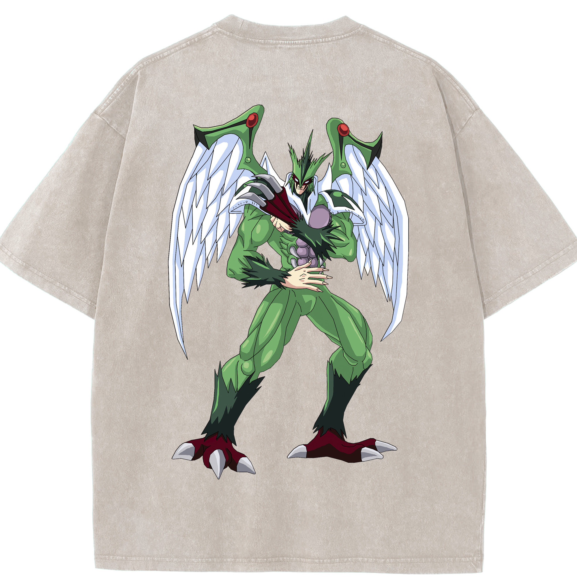 （画像用） 遊☆戯☆王 Yu-Gi-Oh! 綿100% ヴィンテージ風 半袖Tシャツ（背面プリント）