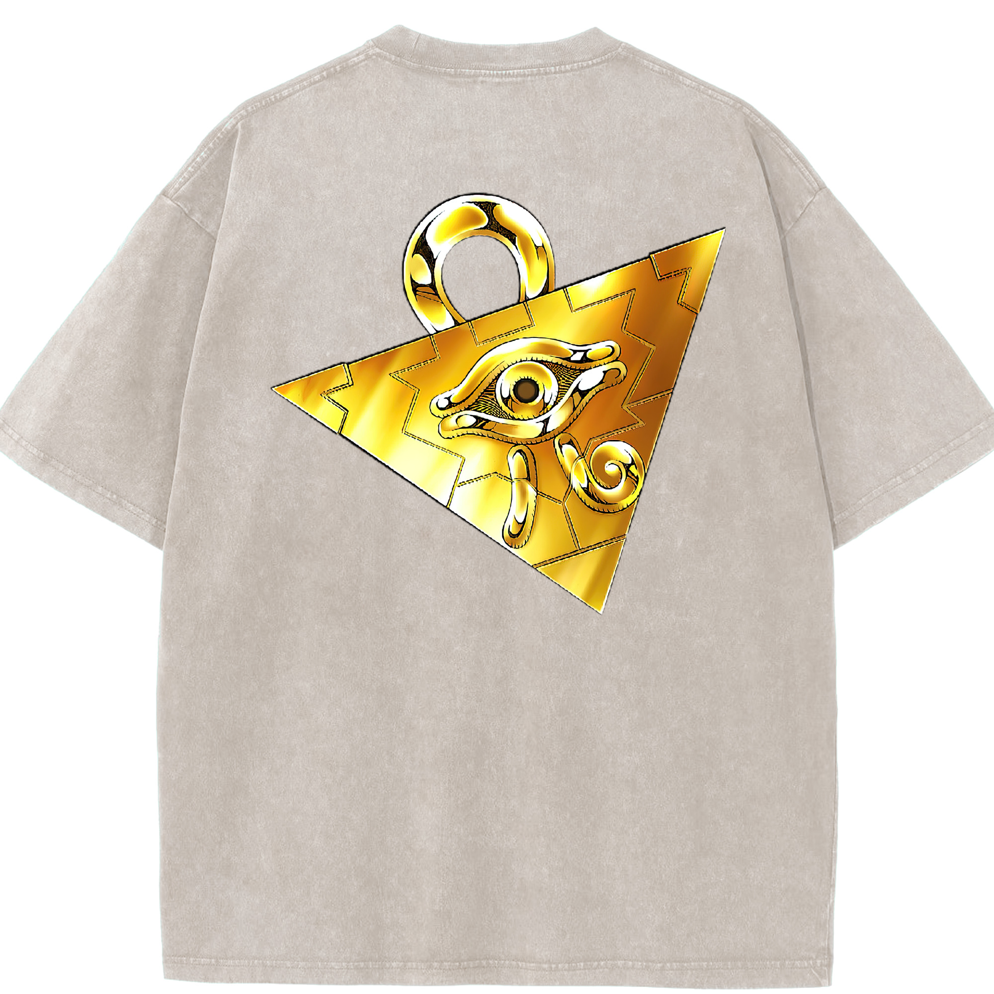 （画像用） 遊☆戯☆王 Yu-Gi-Oh! 綿100% ヴィンテージ風 半袖Tシャツ（背面プリント）