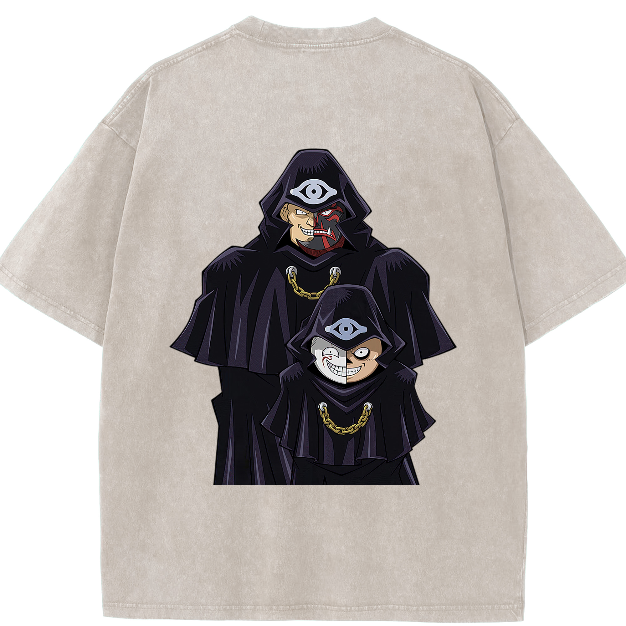 （画像用） 遊☆戯☆王 Yu-Gi-Oh! 綿100% ヴィンテージ風 半袖Tシャツ（背面プリント）