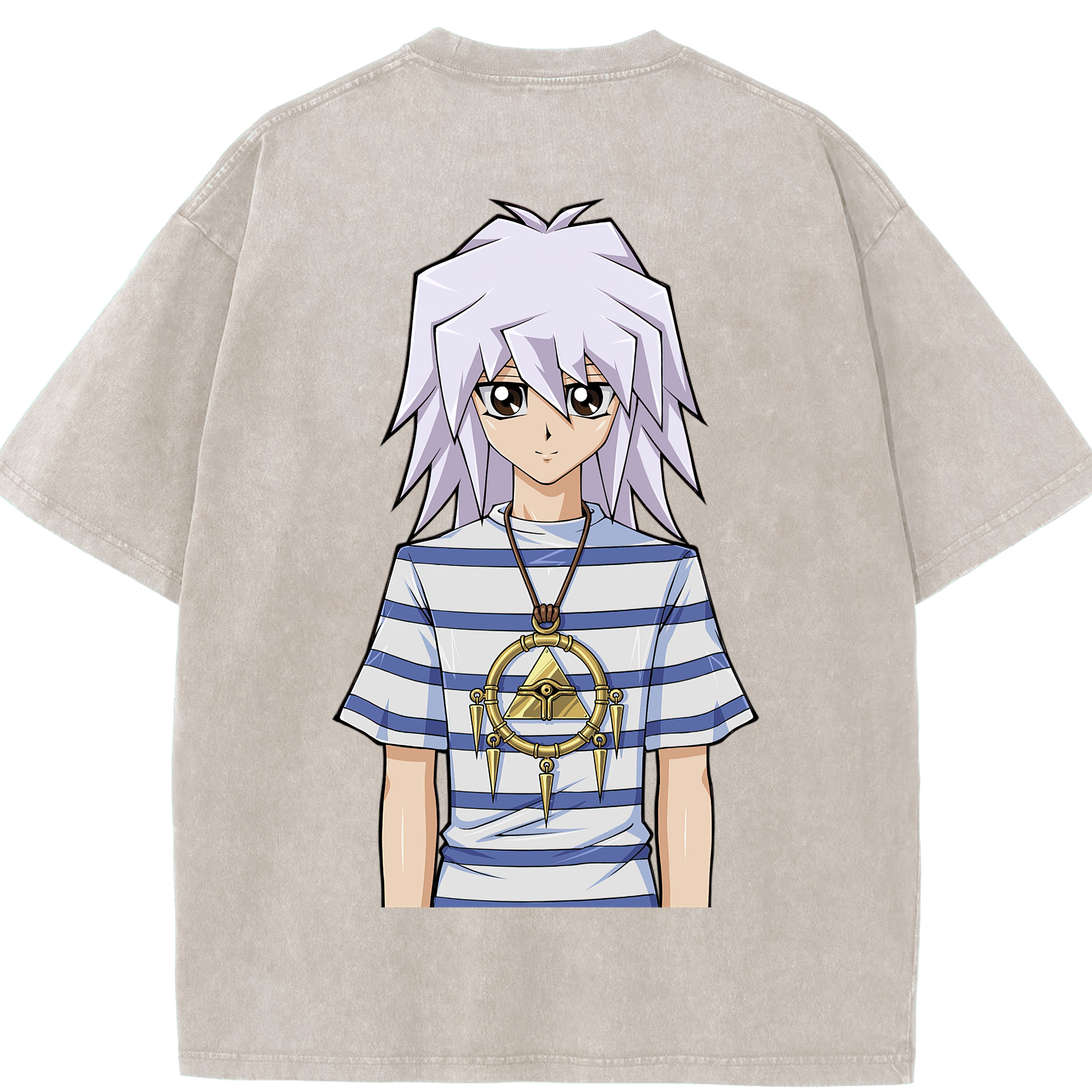 （画像用） 遊☆戯☆王 Yu-Gi-Oh! 綿100% ヴィンテージ風 半袖Tシャツ（背面プリント）