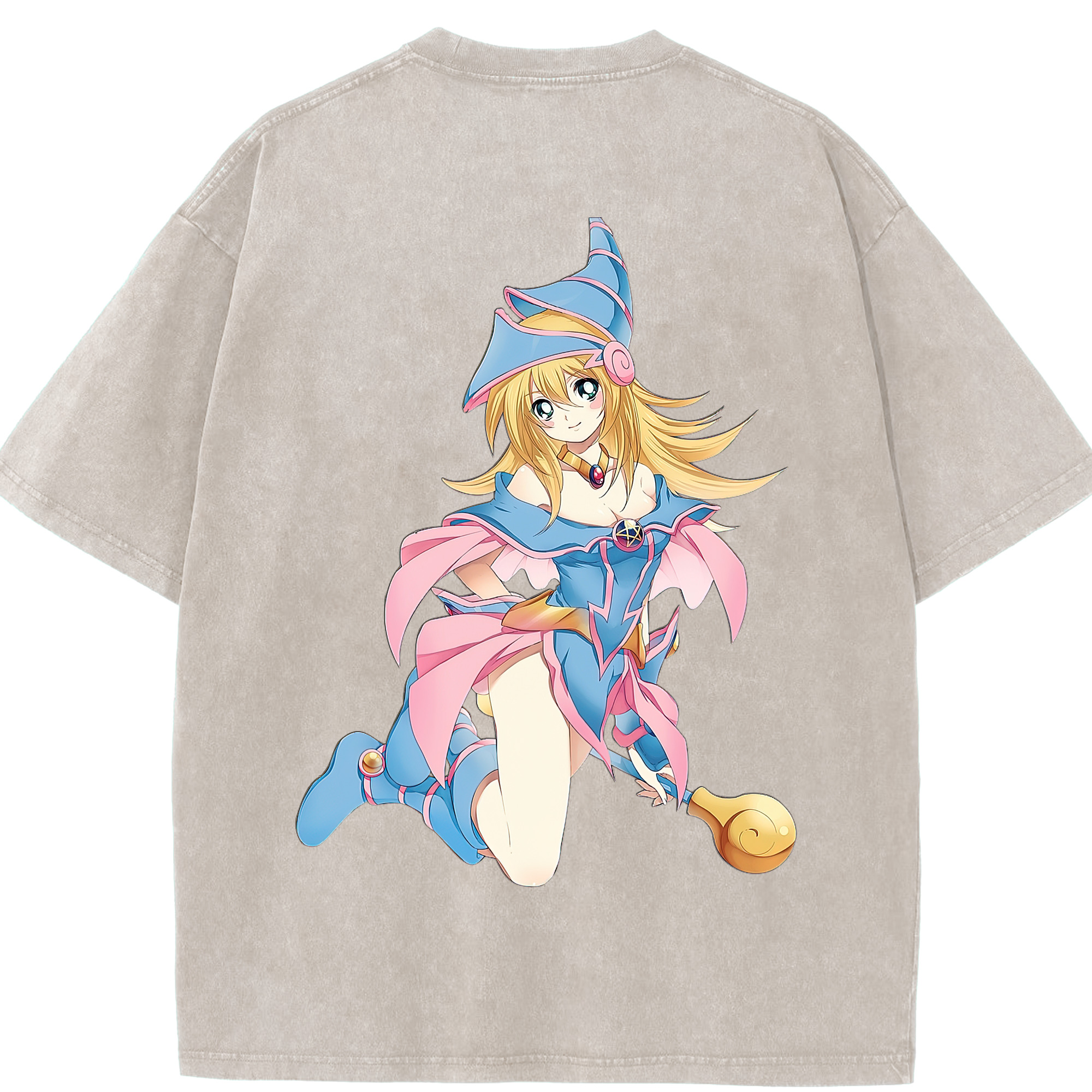 （画像用） 遊☆戯☆王 Yu-Gi-Oh! 綿100% ヴィンテージ風 半袖Tシャツ（背面プリント）