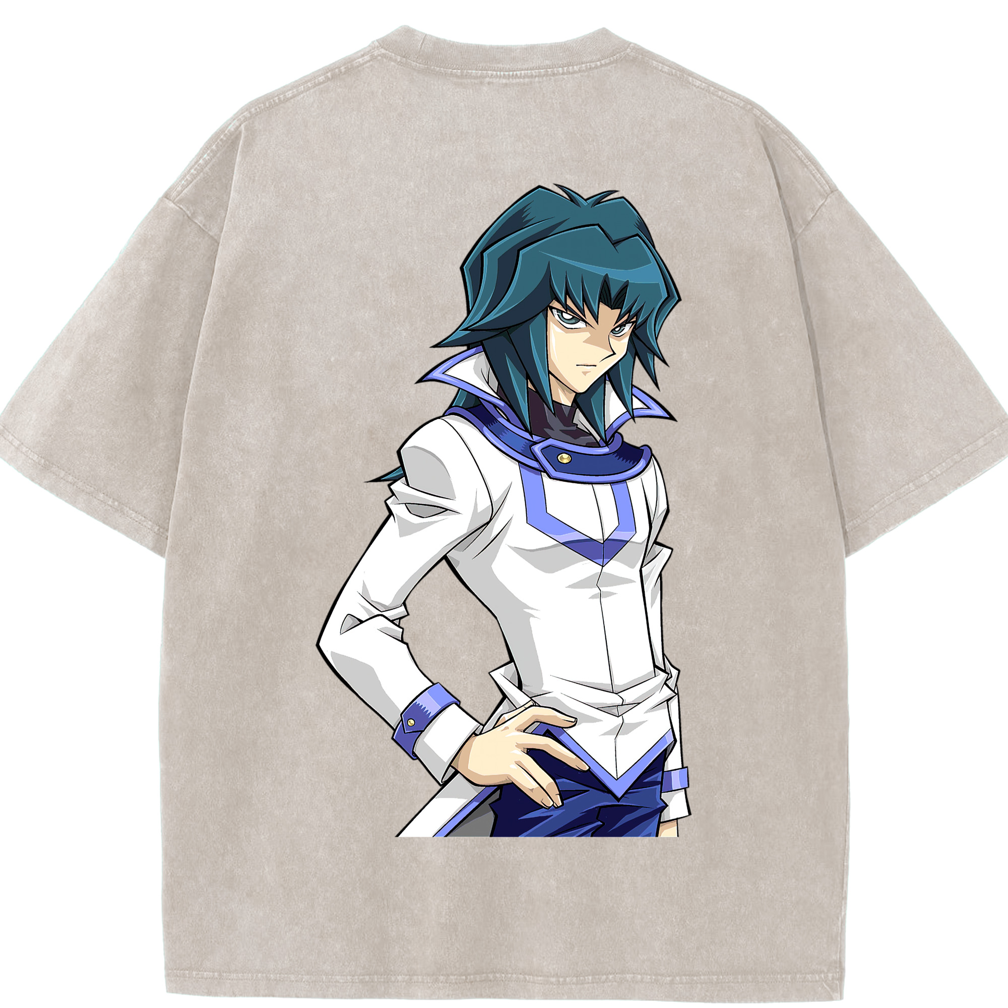 （画像用） 遊☆戯☆王 Yu-Gi-Oh! 綿100% ヴィンテージ風 半袖Tシャツ（背面プリント）