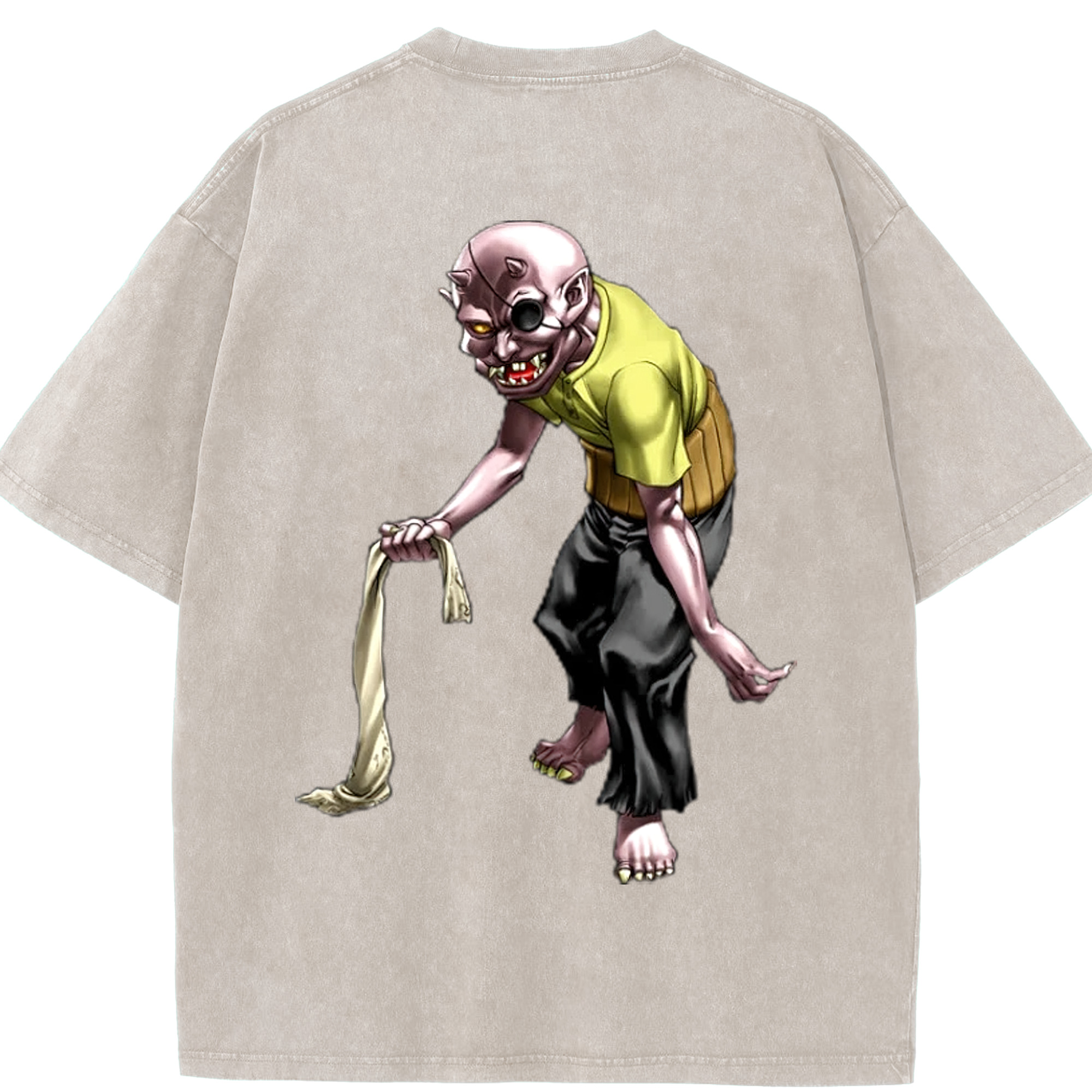 （画像用） 遊☆戯☆王 Yu-Gi-Oh! 綿100% ヴィンテージ風 半袖Tシャツ（背面プリント）