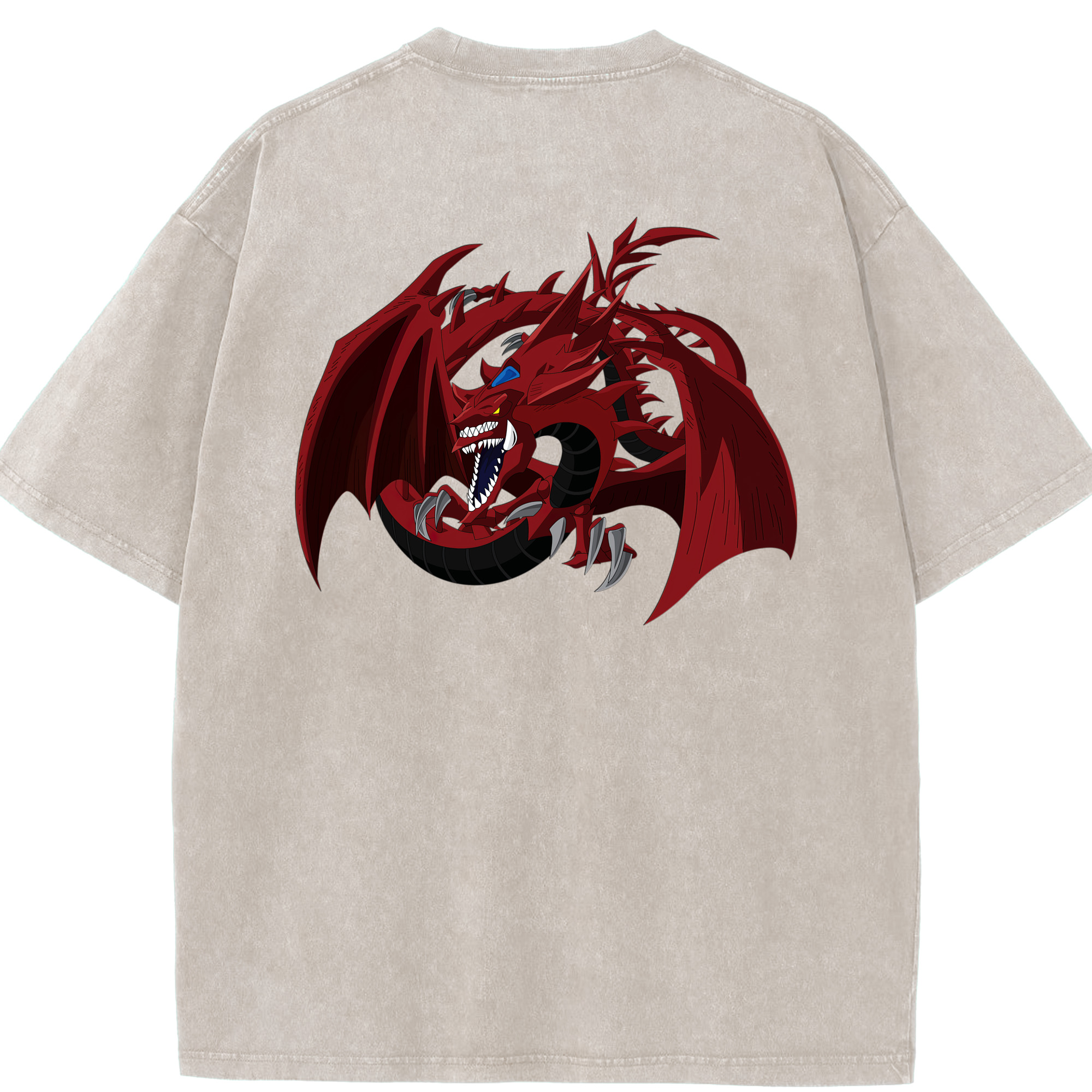 （画像用） 遊☆戯☆王 Yu-Gi-Oh! 綿100% ヴィンテージ風 半袖Tシャツ（背面プリント）