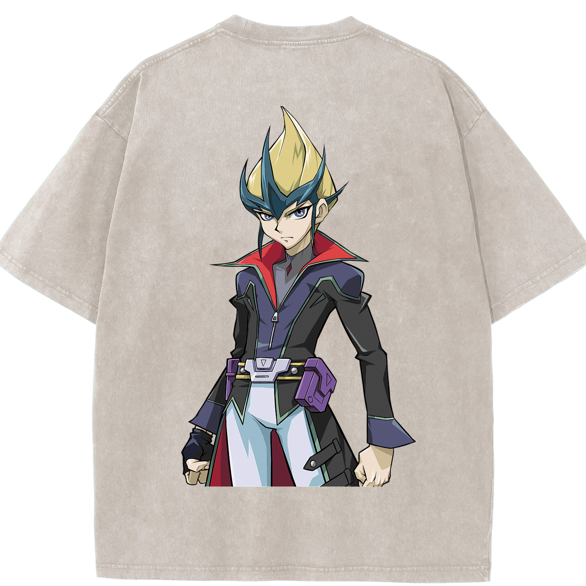 （画像用） 遊☆戯☆王 Yu-Gi-Oh! 綿100% ヴィンテージ風 半袖Tシャツ（背面プリント）