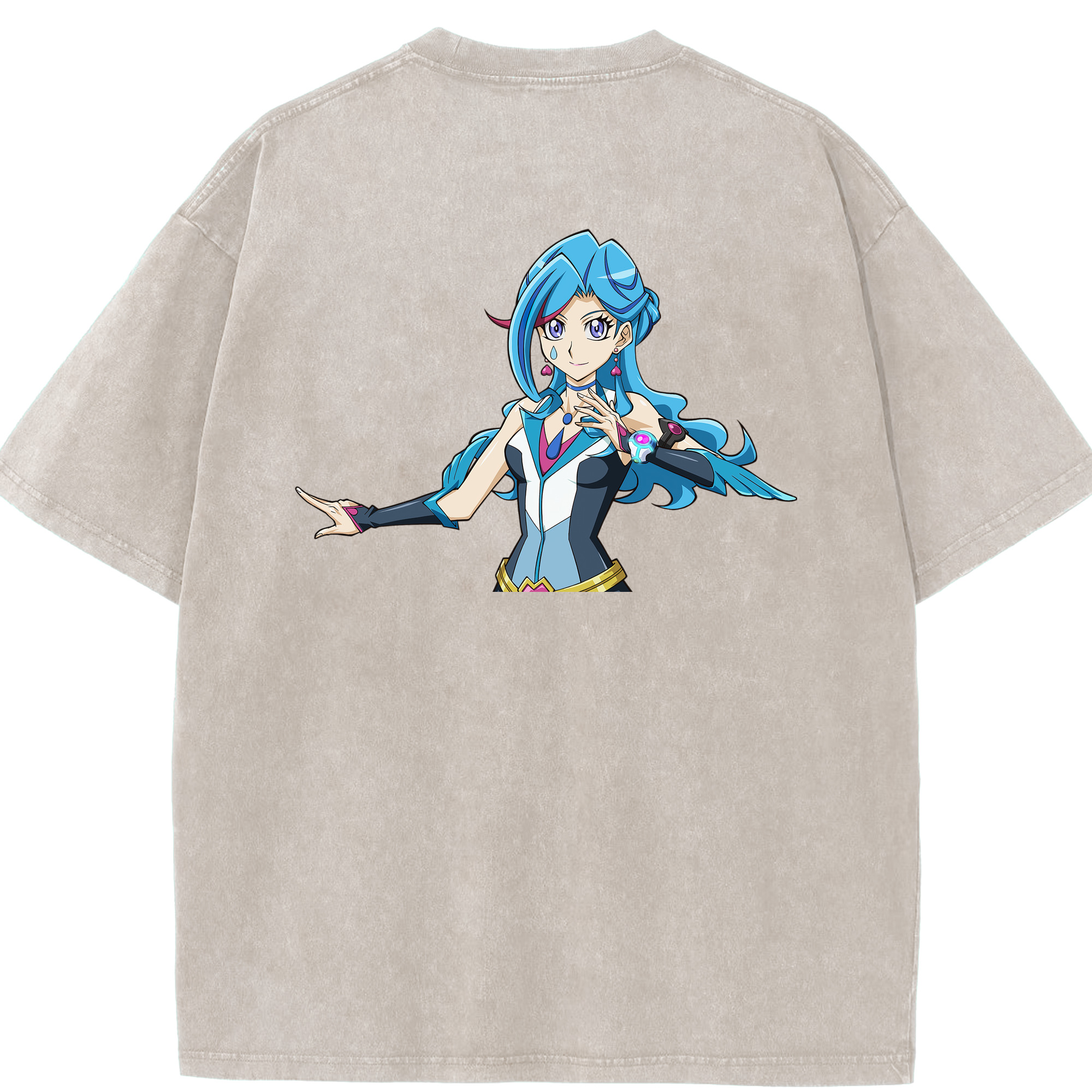 （画像用） 遊☆戯☆王 Yu-Gi-Oh! 綿100% ヴィンテージ風 半袖Tシャツ（背面プリント）
