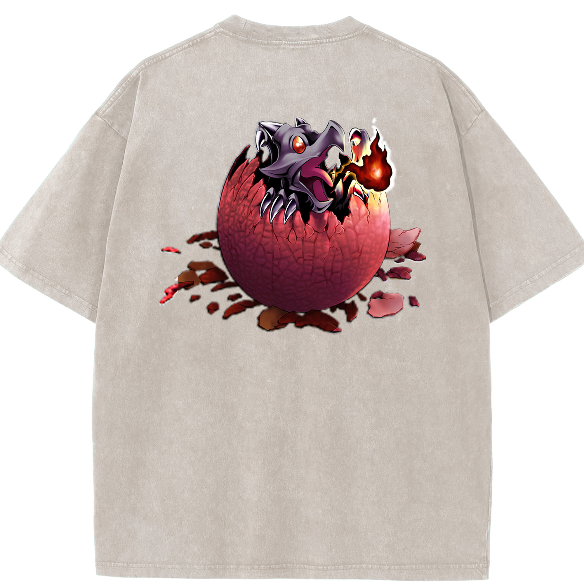 （画像用） 遊☆戯☆王 Yu-Gi-Oh! 綿100% ヴィンテージ風 半袖Tシャツ（背面プリント）