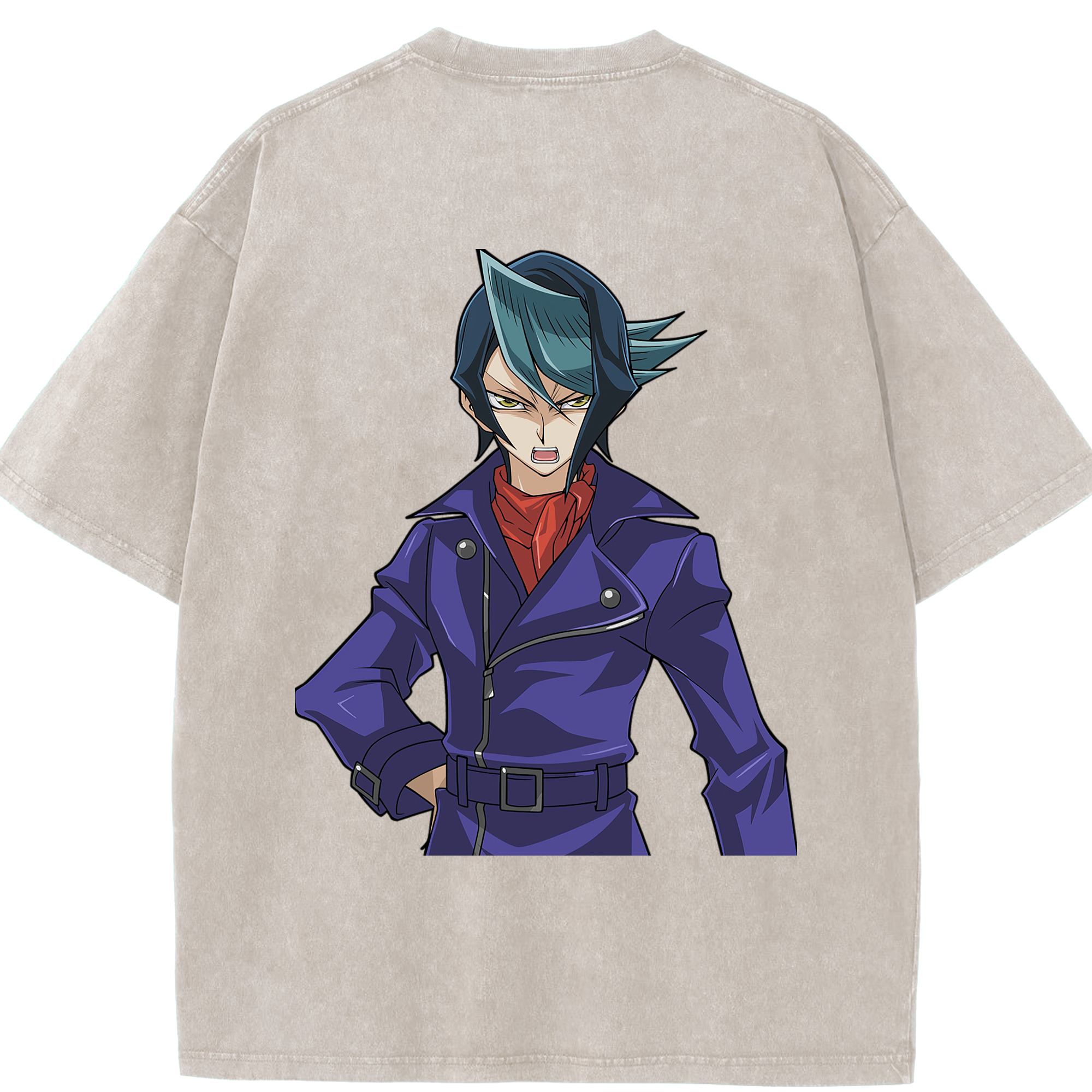 （画像用） 遊☆戯☆王 Yu-Gi-Oh! 綿100% ヴィンテージ風 半袖Tシャツ（背面プリント）