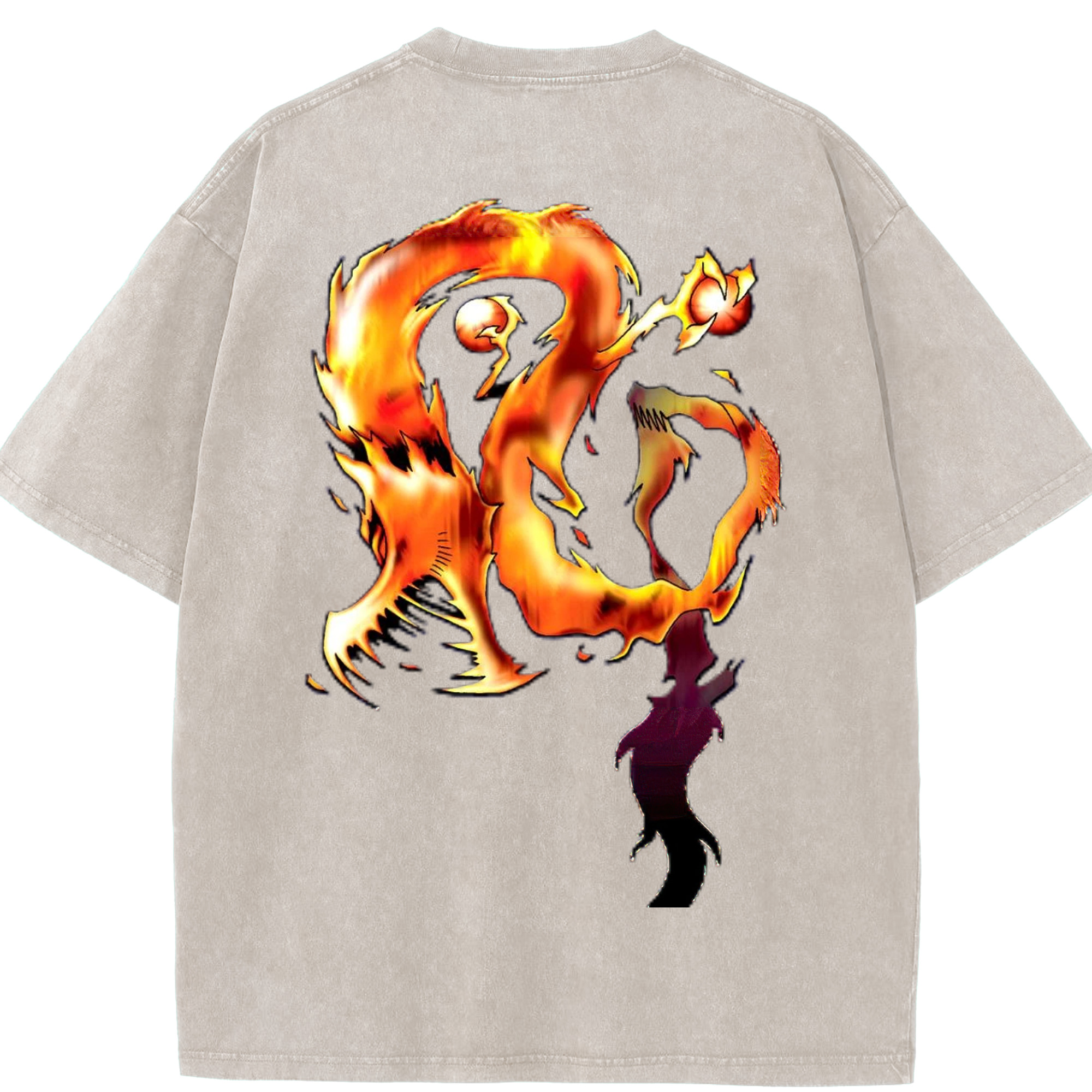 （画像用） 遊☆戯☆王 Yu-Gi-Oh! 綿100% ヴィンテージ風 半袖Tシャツ（背面プリント）
