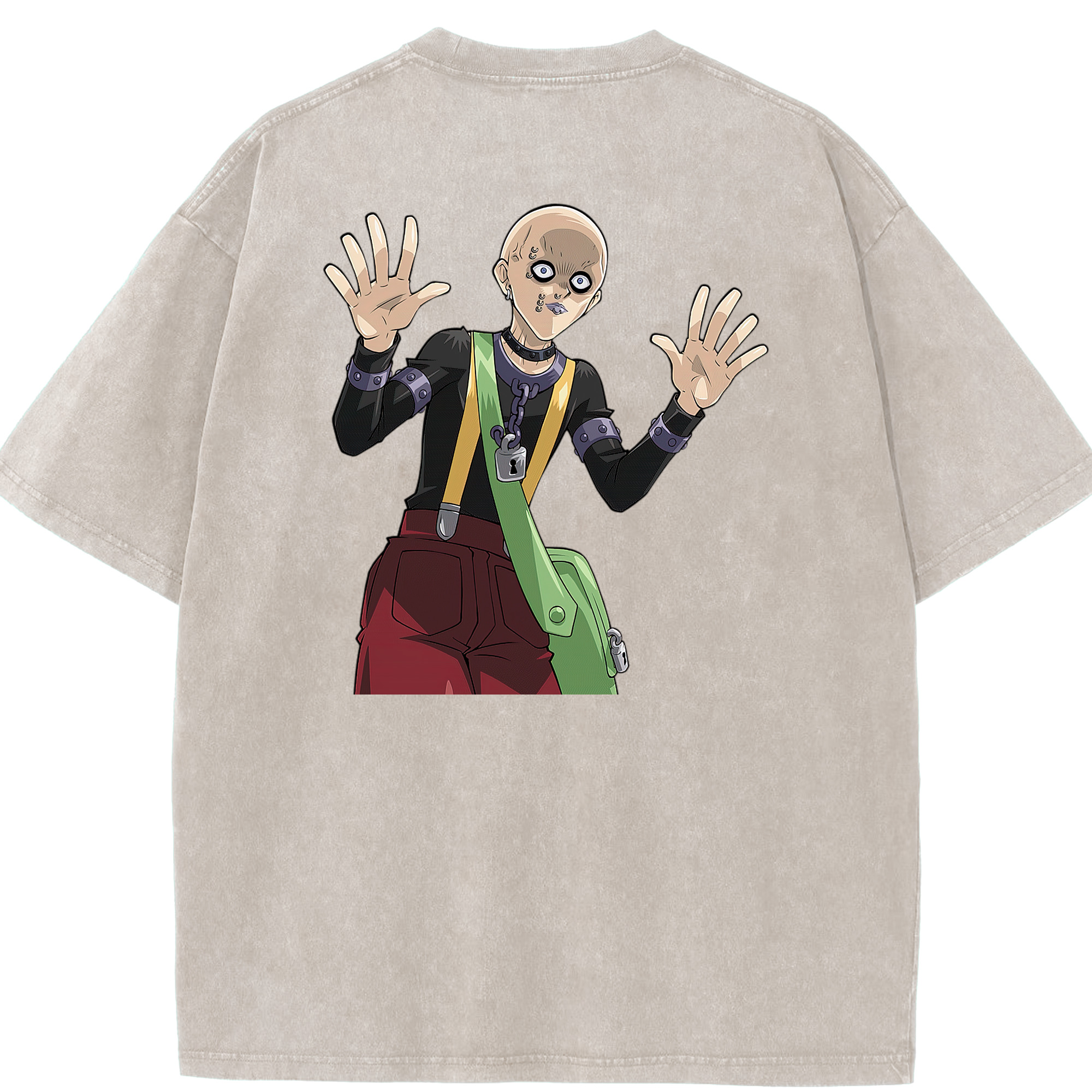 （画像用） 遊☆戯☆王 Yu-Gi-Oh! 綿100% ヴィンテージ風 半袖Tシャツ（背面プリント）
