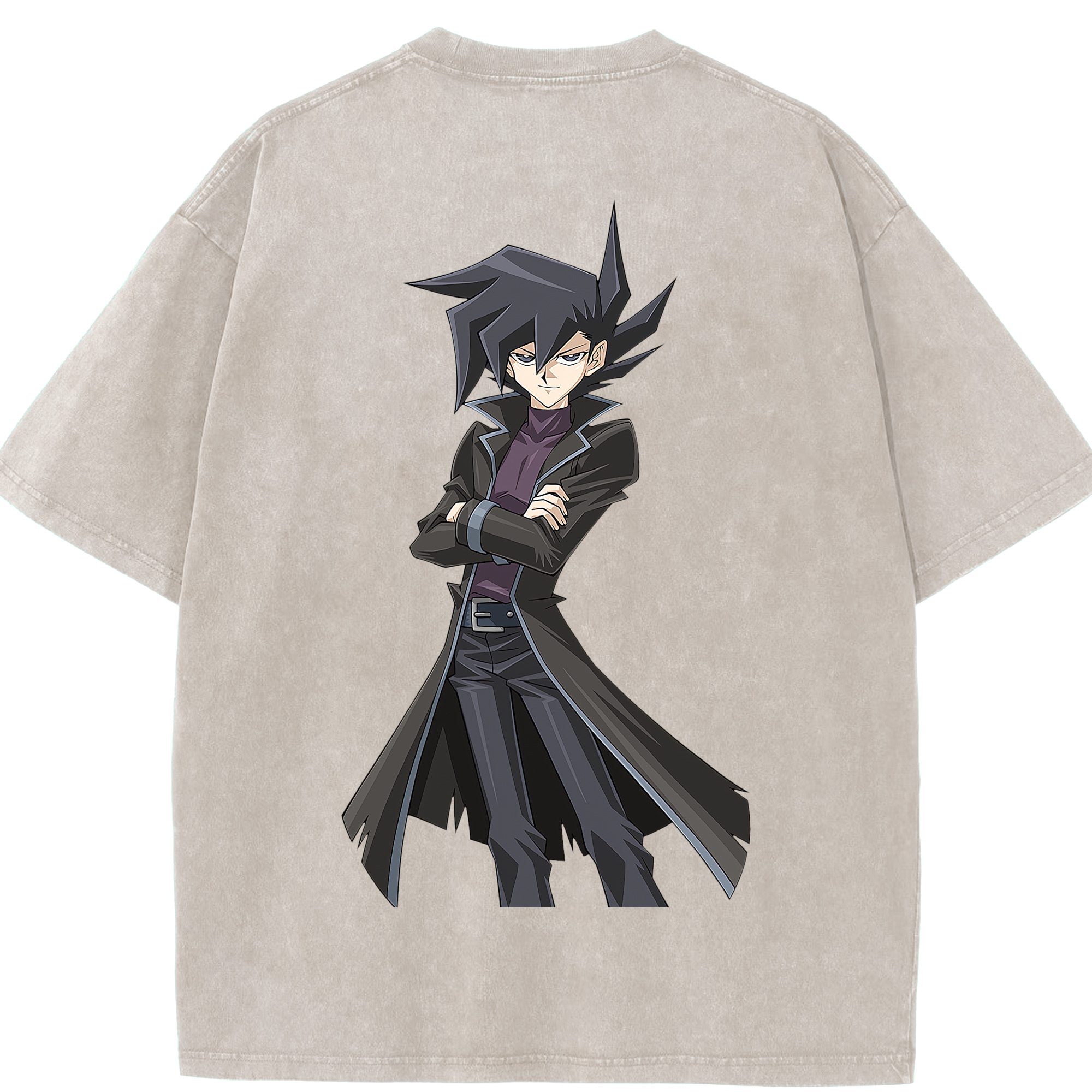 （画像用） 遊☆戯☆王 Yu-Gi-Oh! 綿100% ヴィンテージ風 半袖Tシャツ（背面プリント）