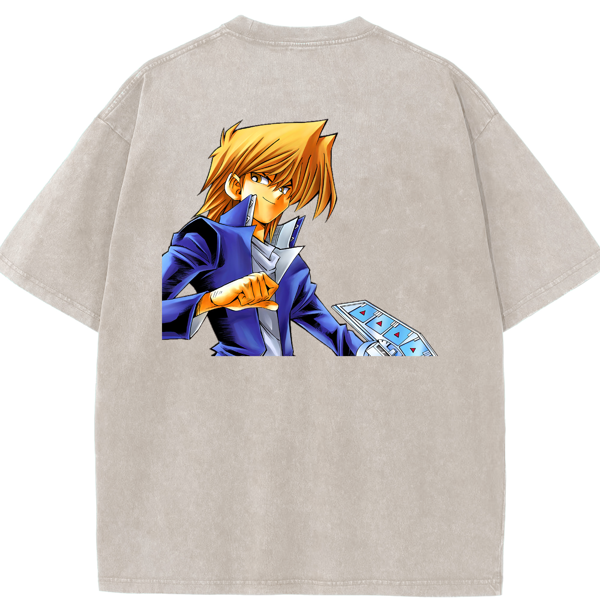 （画像用） 遊☆戯☆王 Yu-Gi-Oh! 綿100% ヴィンテージ風 半袖Tシャツ（背面プリント）