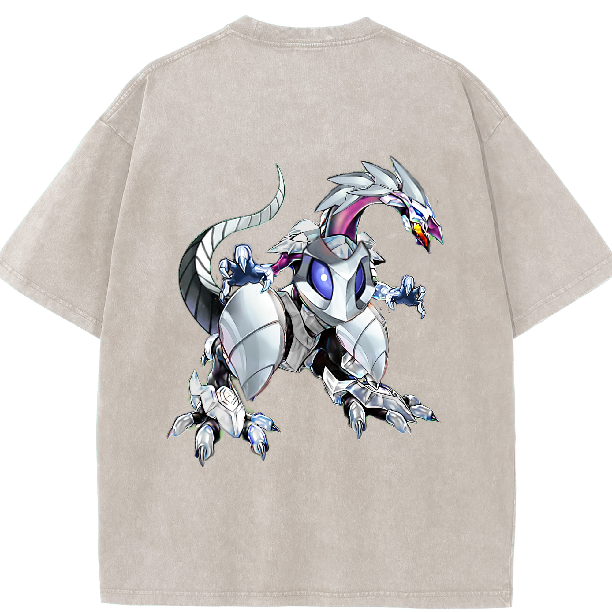 （画像用） 遊☆戯☆王 Yu-Gi-Oh! 綿100% ヴィンテージ風 半袖Tシャツ（背面プリント）