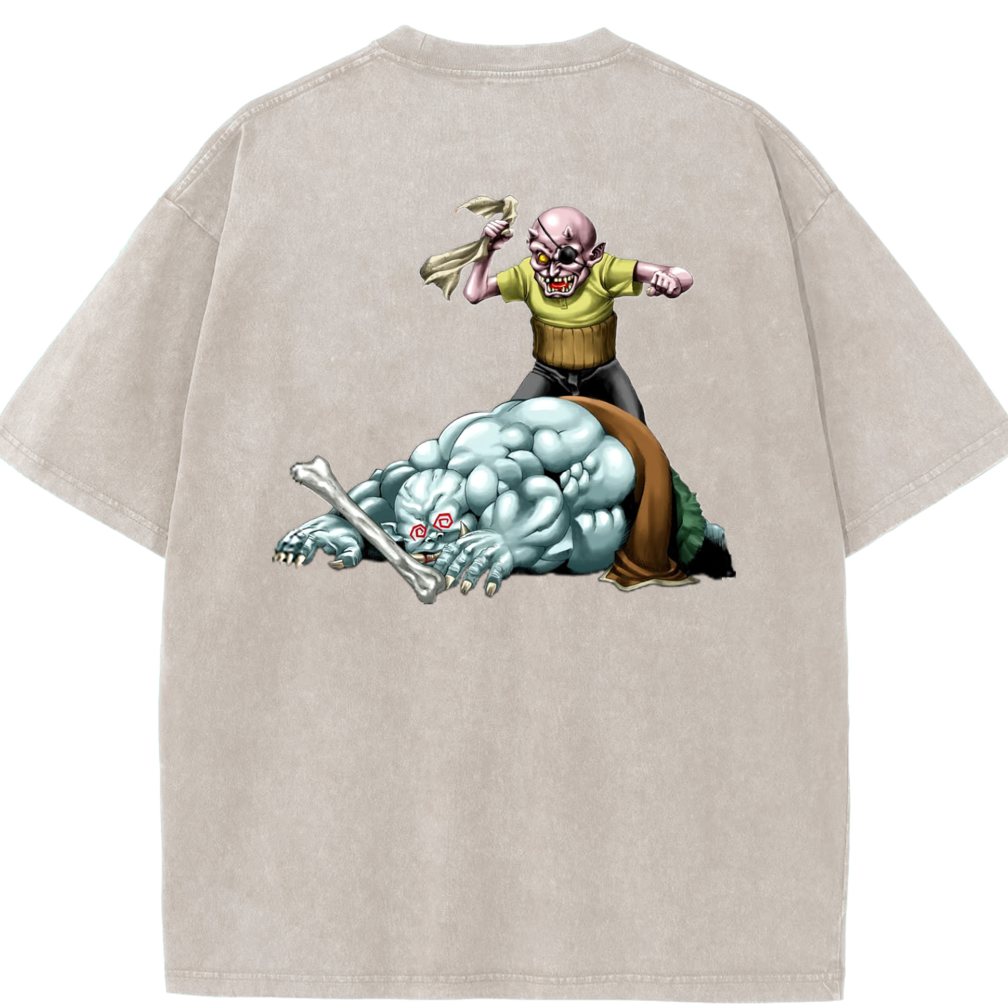（画像用） 遊☆戯☆王 Yu-Gi-Oh! 綿100% ヴィンテージ風 半袖Tシャツ（背面プリント）
