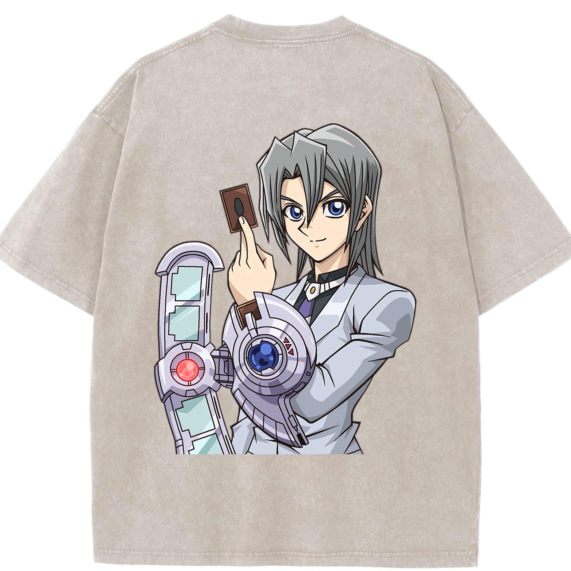 （画像用） 遊☆戯☆王 Yu-Gi-Oh! 綿100% ヴィンテージ風 半袖Tシャツ（背面プリント）