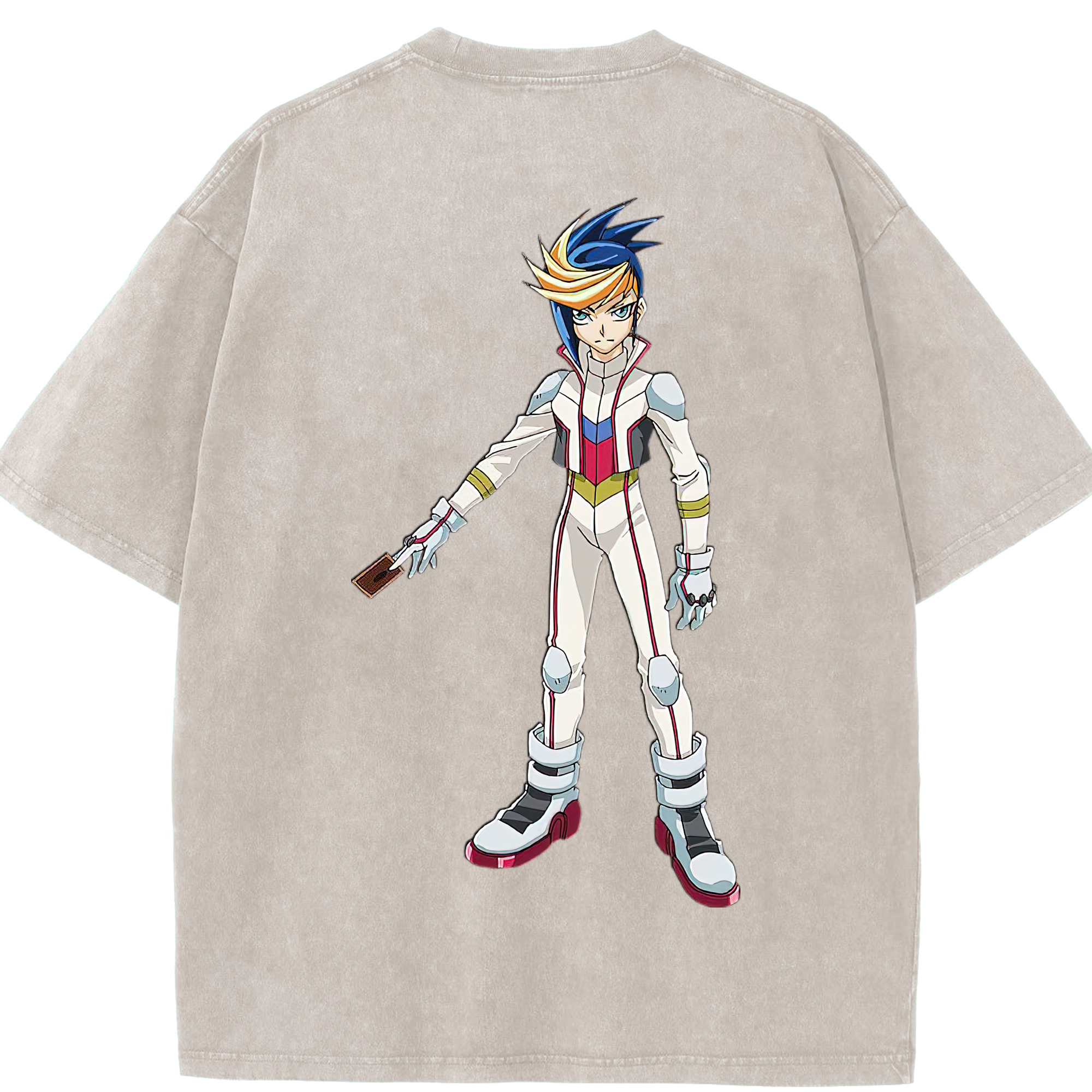 （画像用） 遊☆戯☆王 Yu-Gi-Oh! 綿100% ヴィンテージ風 半袖Tシャツ（背面プリント）
