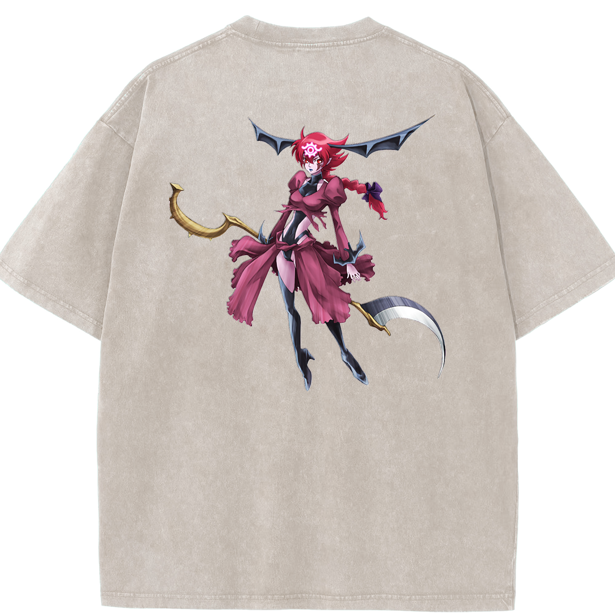 （画像用） 遊☆戯☆王 Yu-Gi-Oh! 綿100% ヴィンテージ風 半袖Tシャツ（背面プリント）