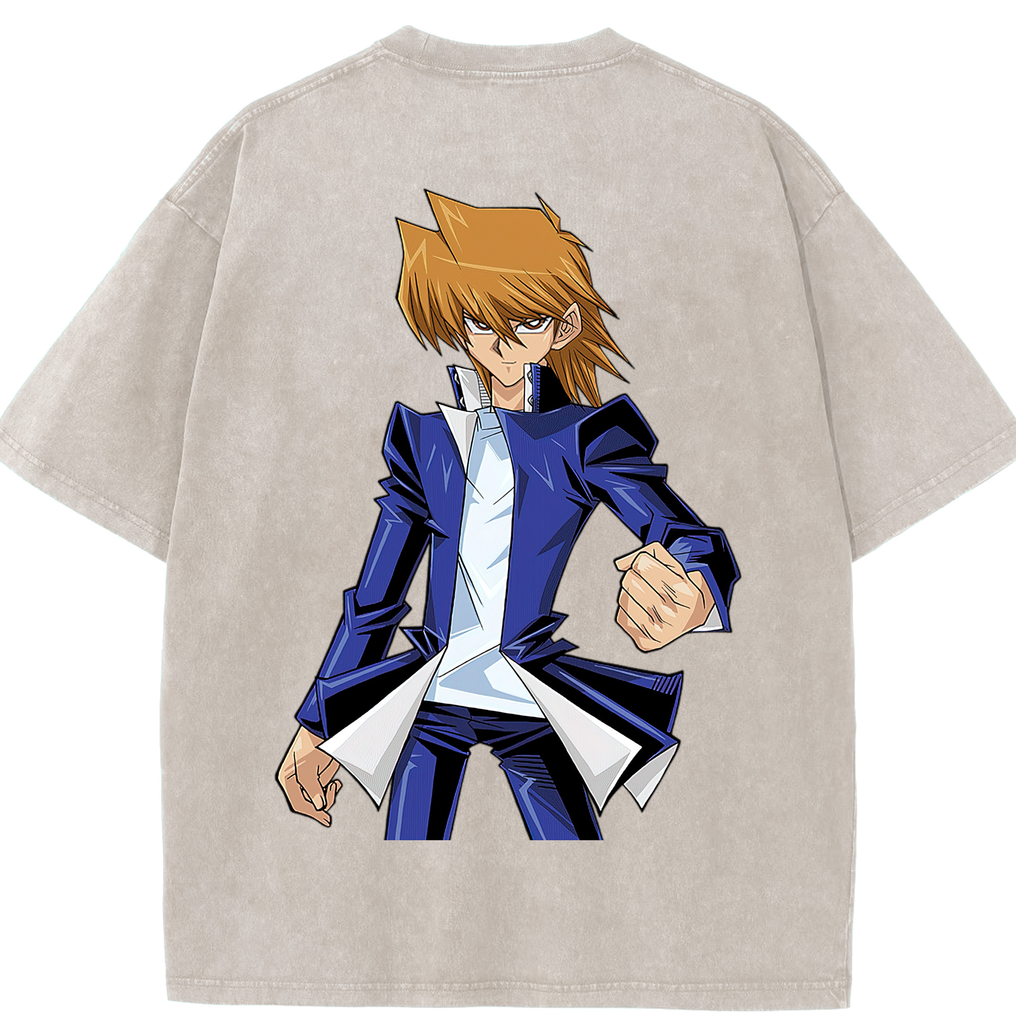 （画像用） 遊☆戯☆王 Yu-Gi-Oh! 綿100% ヴィンテージ風 半袖Tシャツ（背面プリント）