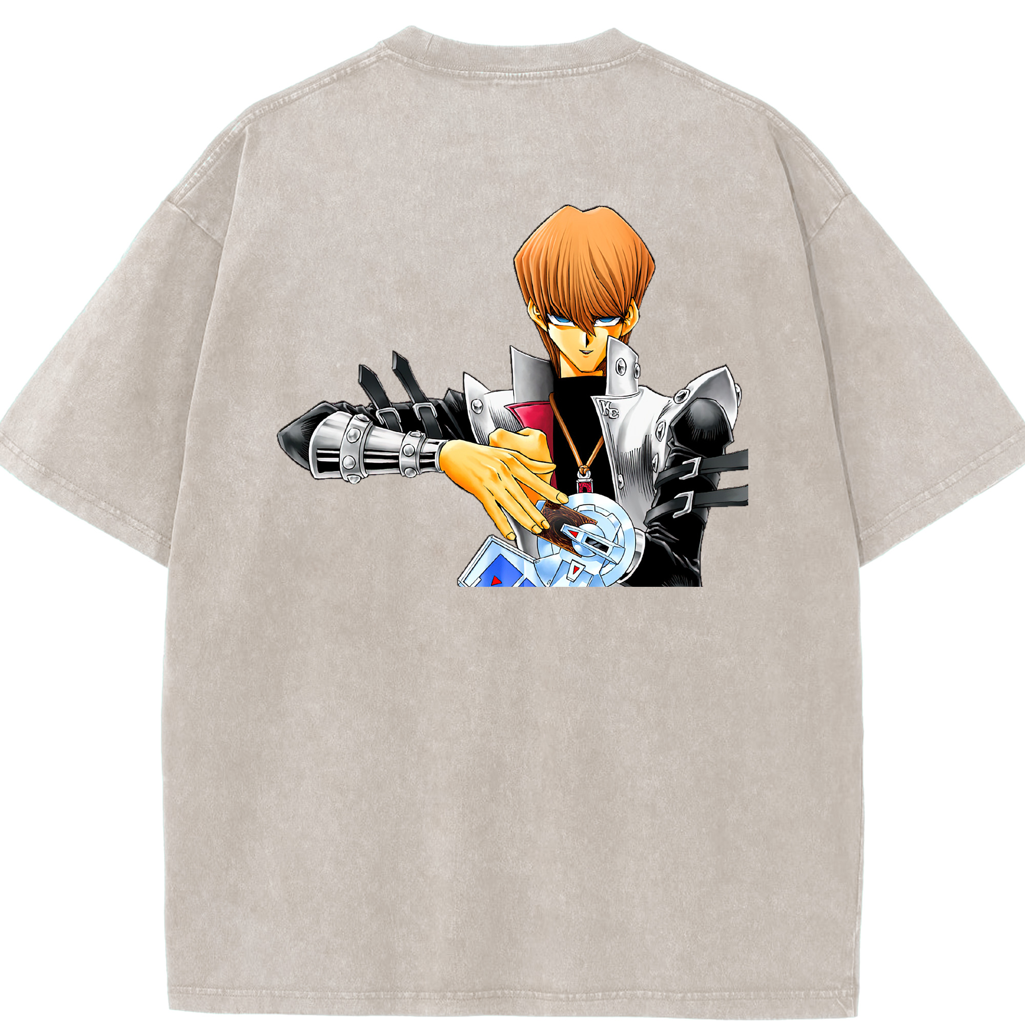 （画像用） 遊☆戯☆王 Yu-Gi-Oh! 綿100% ヴィンテージ風 半袖Tシャツ（背面プリント）