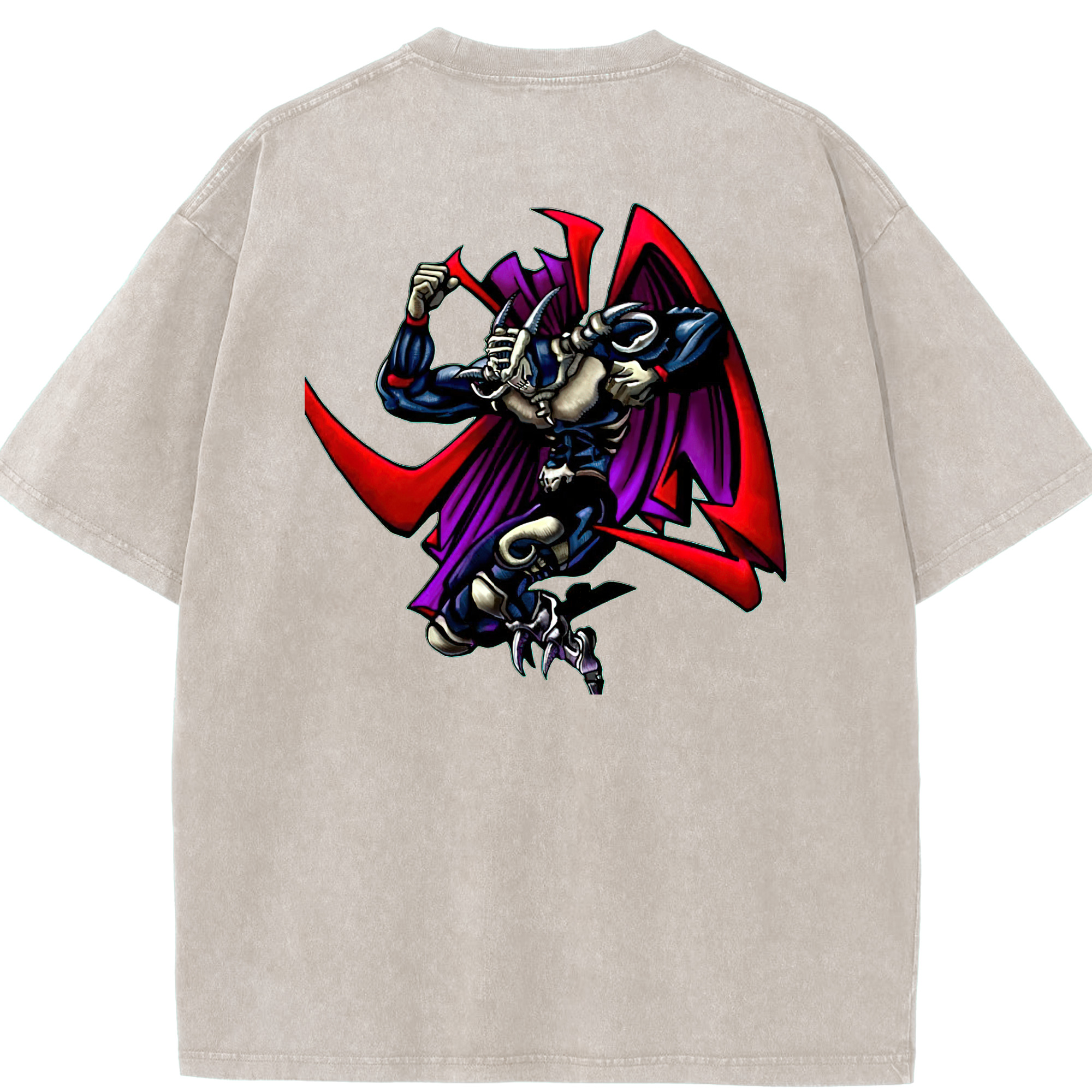 （画像用） 遊☆戯☆王 Yu-Gi-Oh! 綿100% ヴィンテージ風 半袖Tシャツ（背面プリント）
