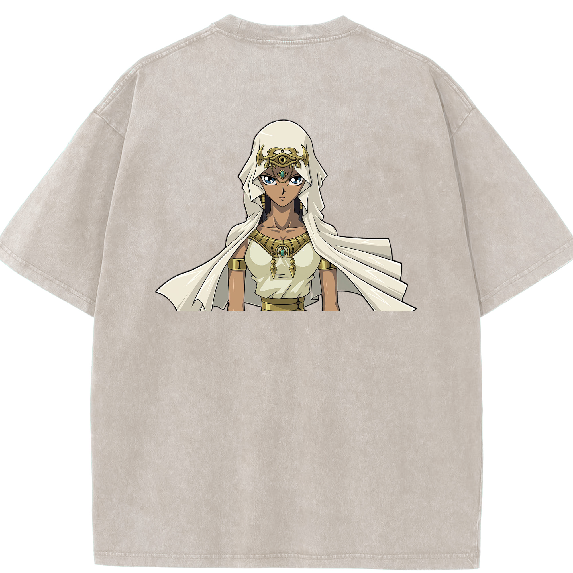 （画像用） 遊☆戯☆王 Yu-Gi-Oh! 綿100% ヴィンテージ風 半袖Tシャツ（背面プリント）