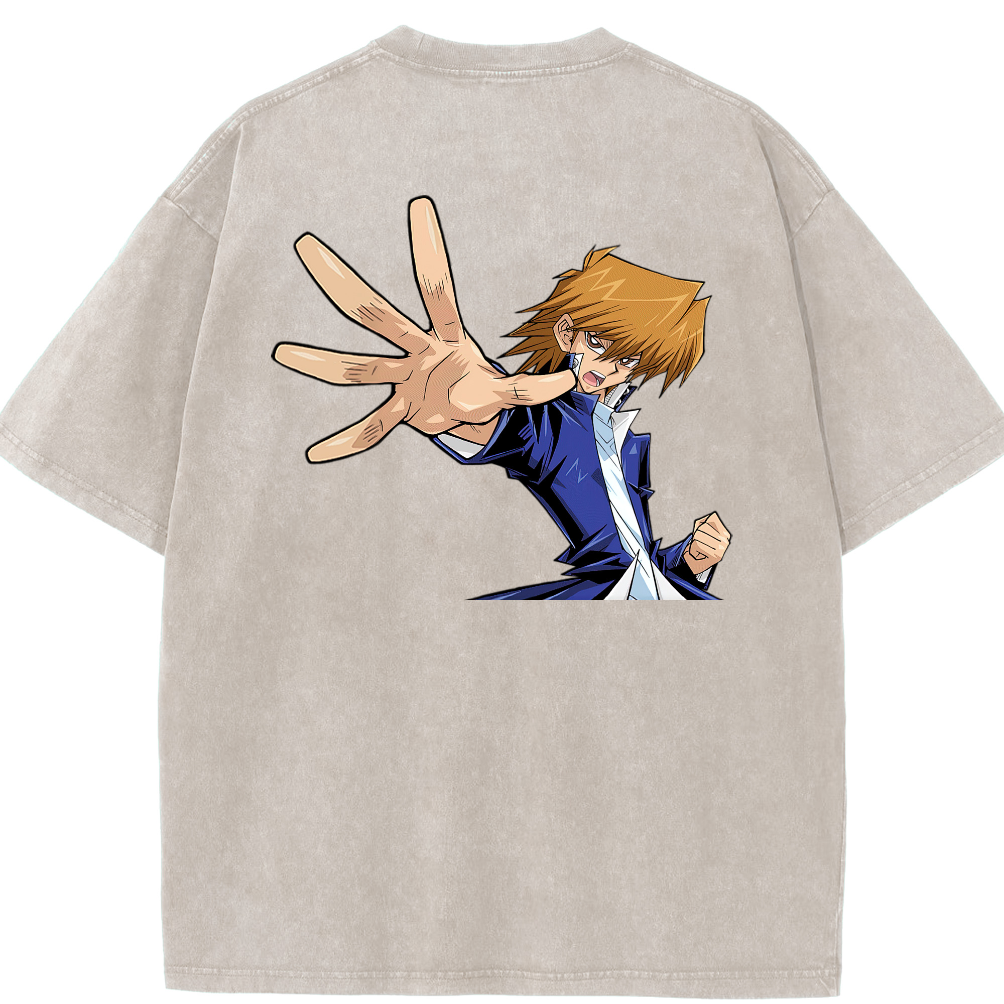 （画像用） 遊☆戯☆王 Yu-Gi-Oh! 綿100% ヴィンテージ風 半袖Tシャツ（背面プリント）