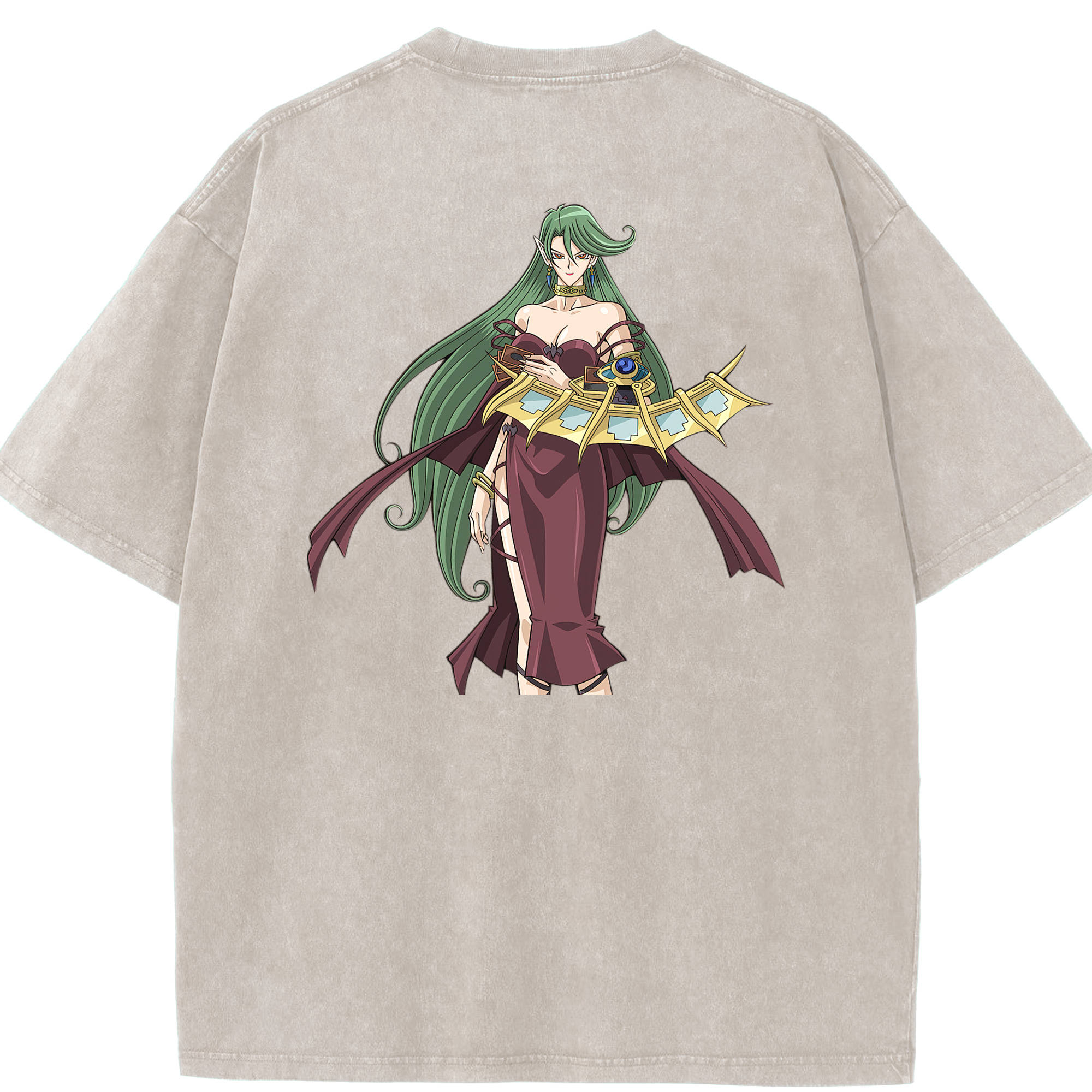 （画像用） 遊☆戯☆王 Yu-Gi-Oh! 綿100% ヴィンテージ風 半袖Tシャツ（背面プリント）
