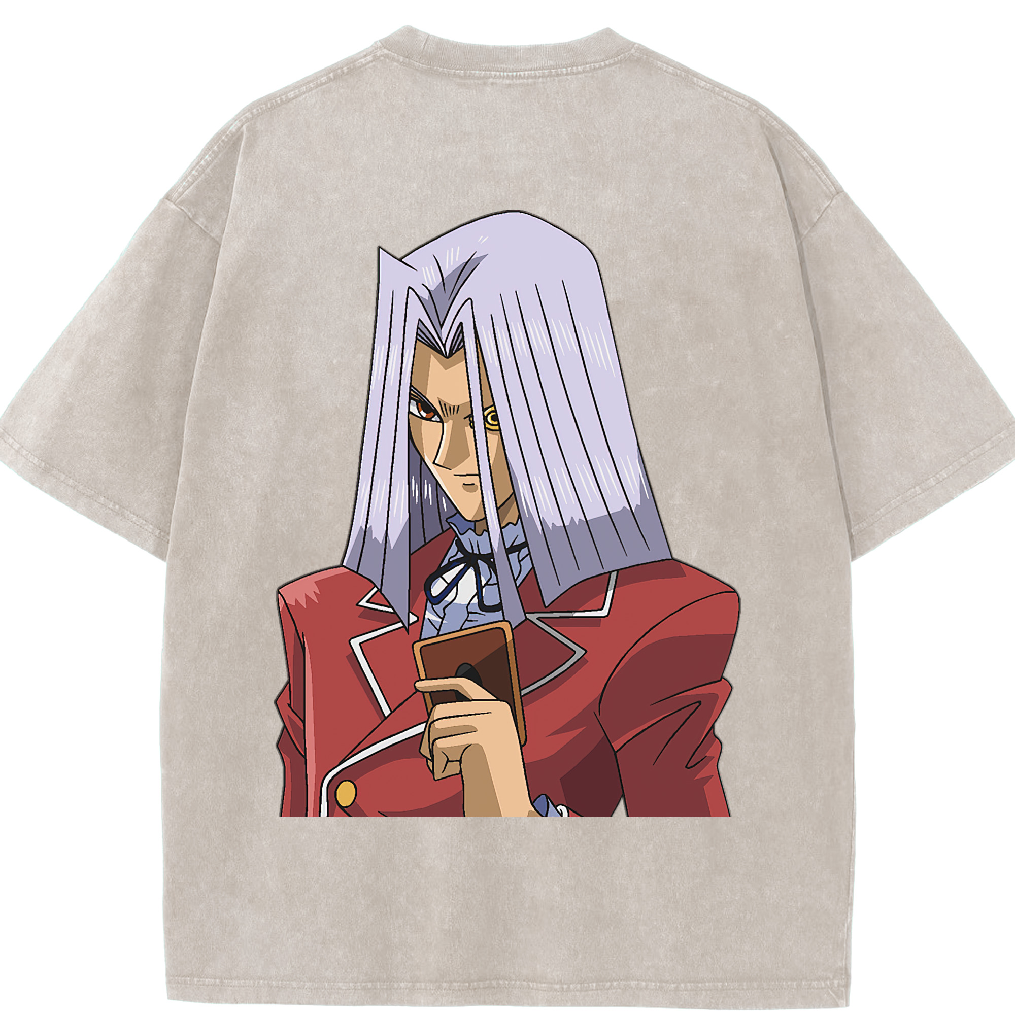 （画像用） 遊☆戯☆王 Yu-Gi-Oh! 綿100% ヴィンテージ風 半袖Tシャツ（背面プリント）
