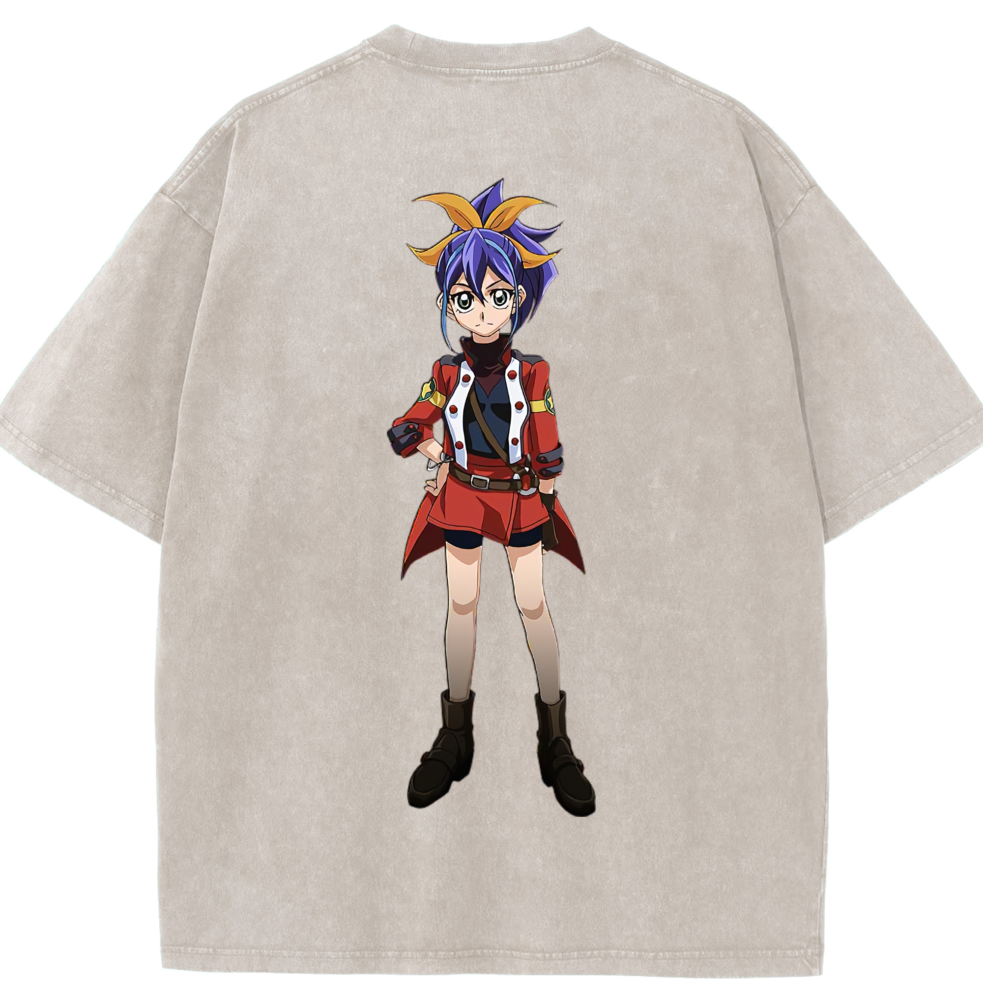 （画像用） 遊☆戯☆王 Yu-Gi-Oh! 綿100% ヴィンテージ風 半袖Tシャツ（背面プリント）