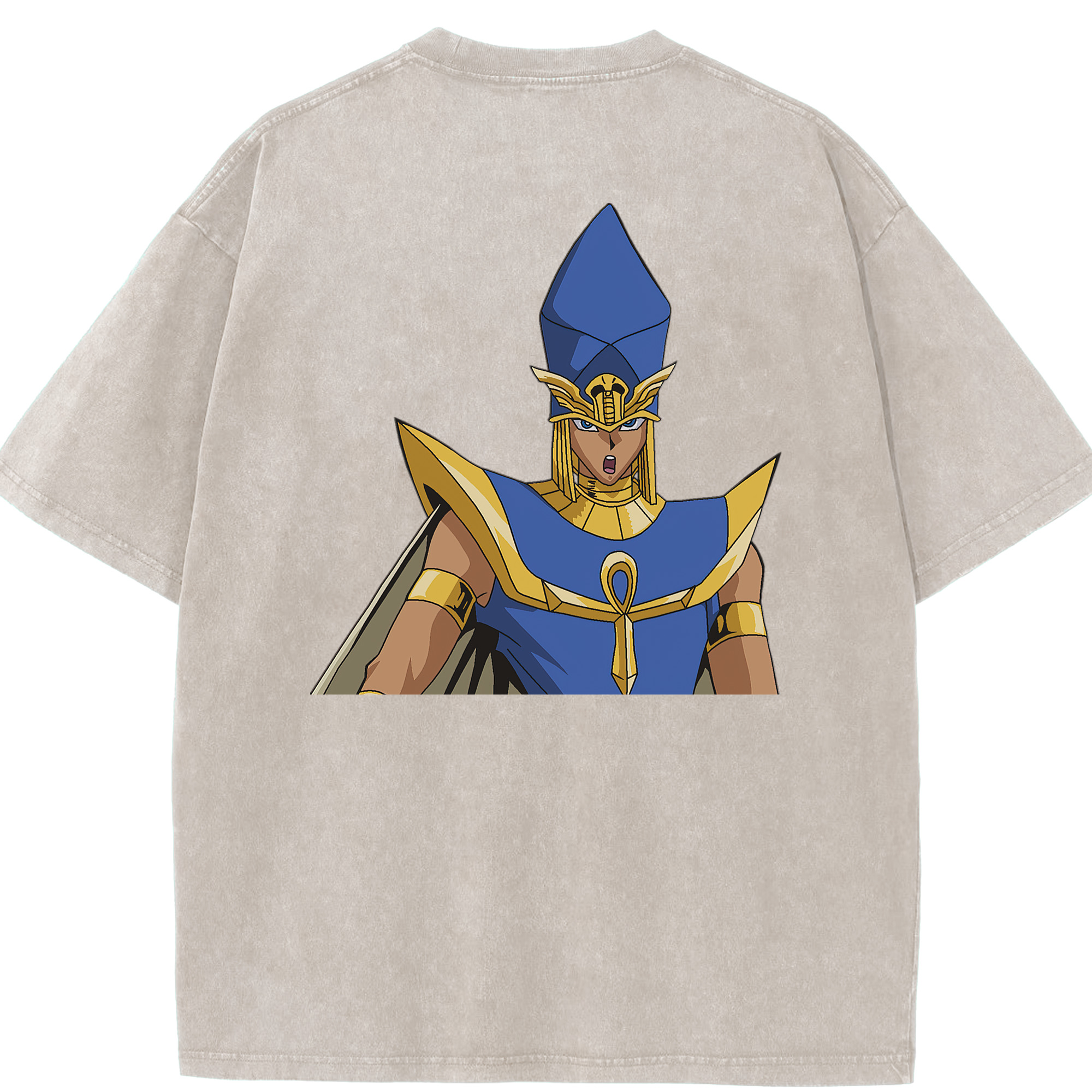 （画像用） 遊☆戯☆王 Yu-Gi-Oh! 綿100% ヴィンテージ風 半袖Tシャツ（背面プリント）