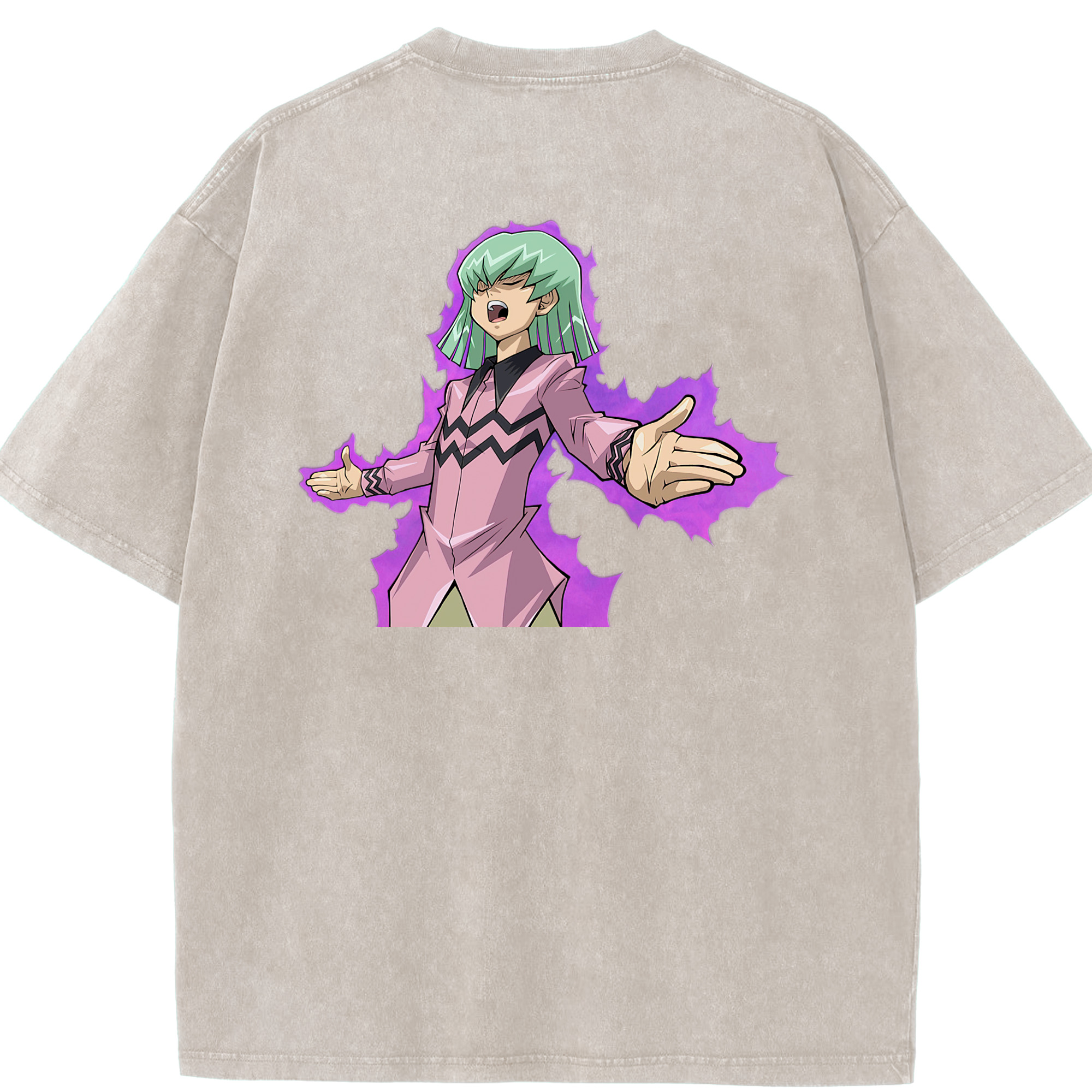 （画像用） 遊☆戯☆王 Yu-Gi-Oh! 綿100% ヴィンテージ風 半袖Tシャツ（背面プリント）