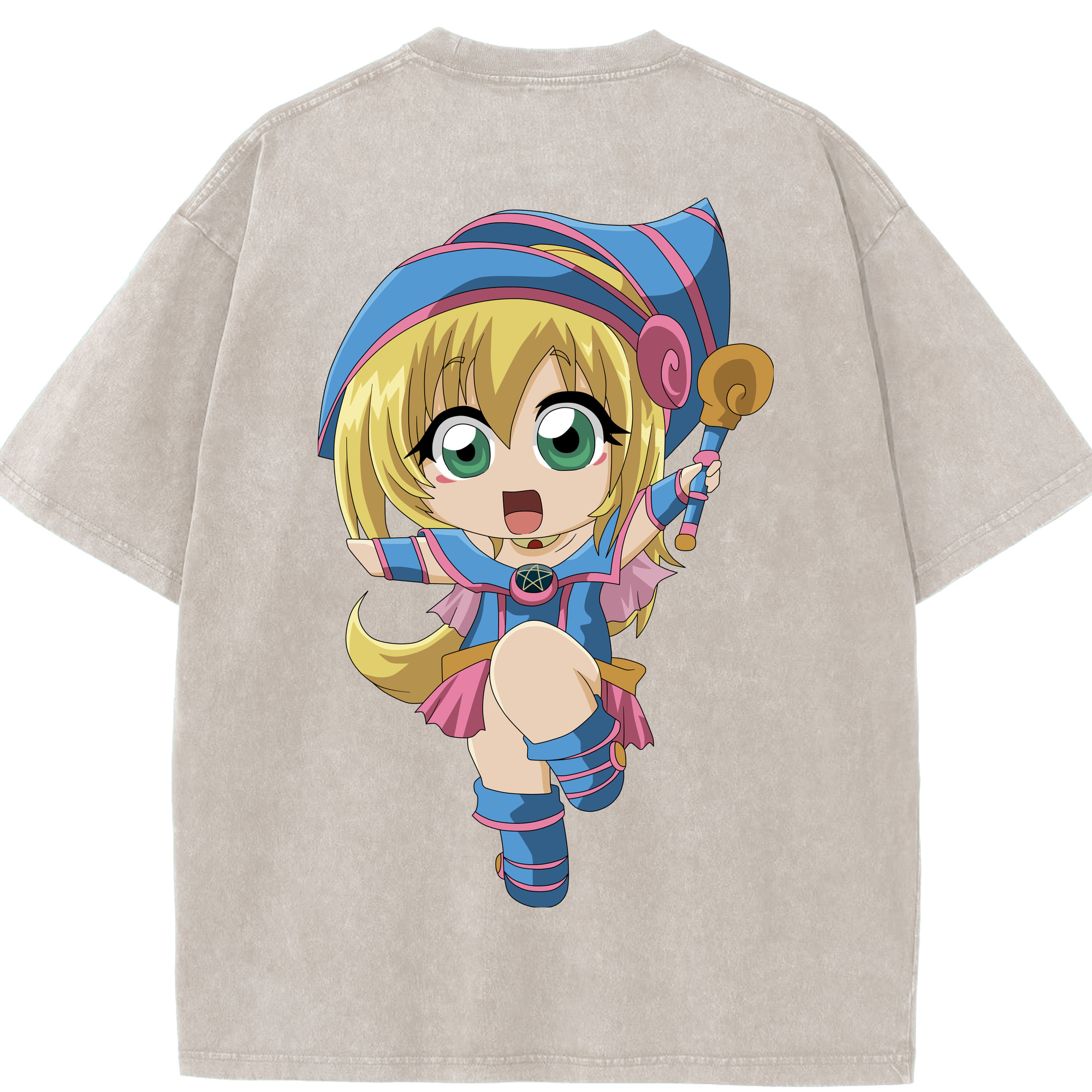 （画像用） 遊☆戯☆王 Yu-Gi-Oh! 綿100% ヴィンテージ風 半袖Tシャツ（背面プリント）