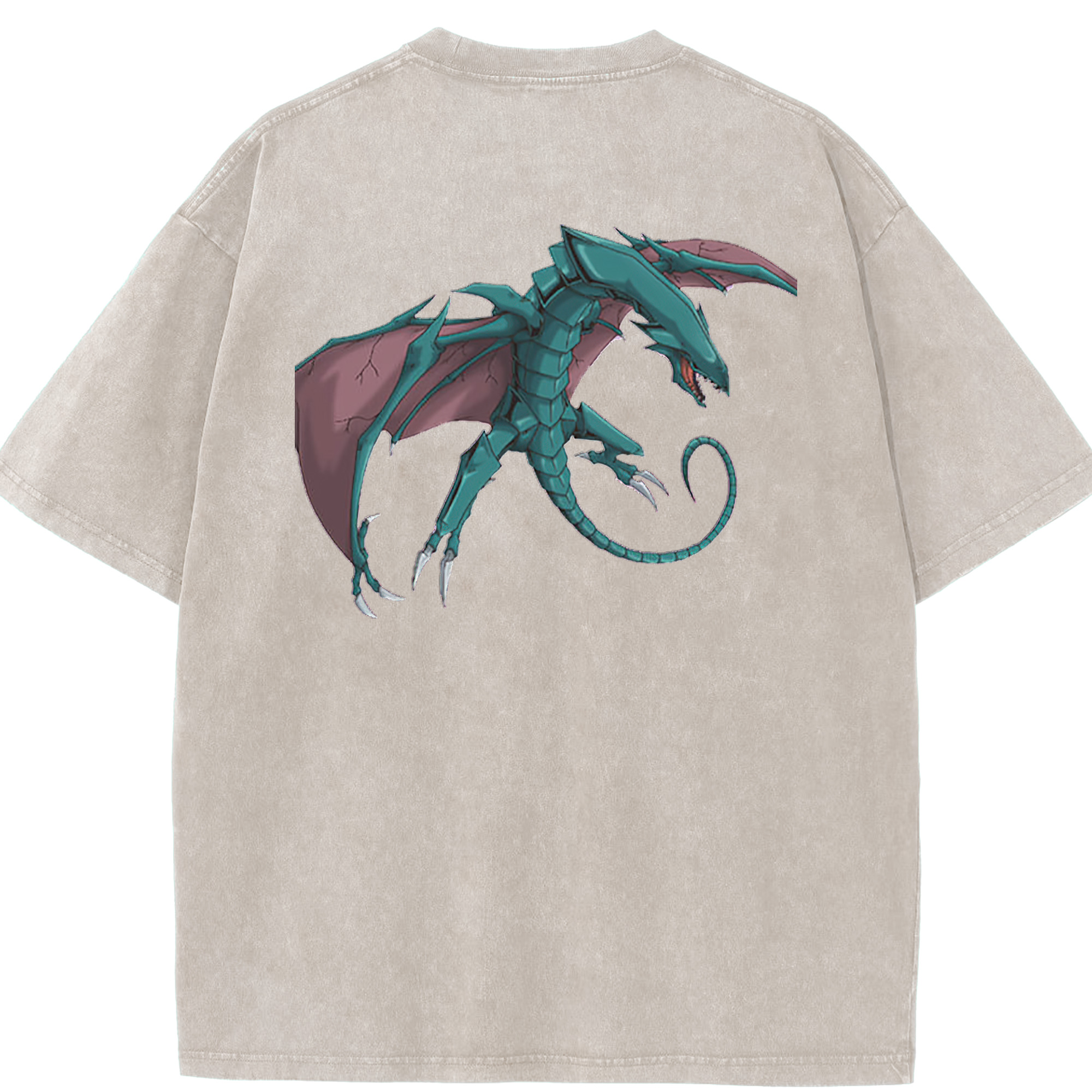 （画像用） 遊☆戯☆王 Yu-Gi-Oh! 綿100% ヴィンテージ風 半袖Tシャツ（背面プリント）