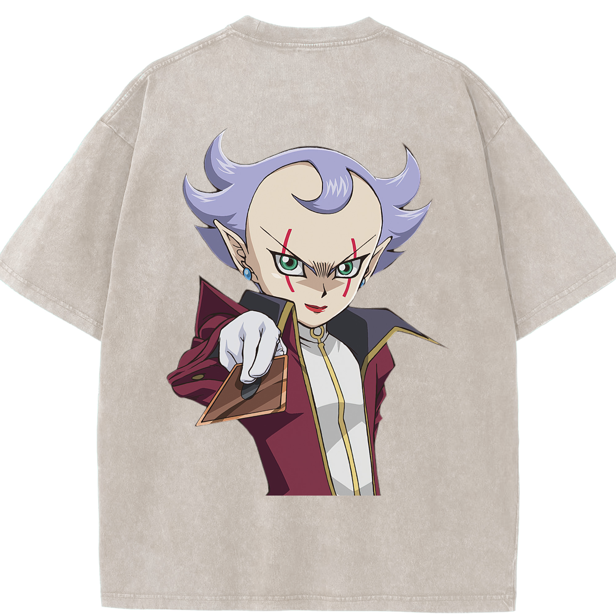 （画像用） 遊☆戯☆王 Yu-Gi-Oh! 綿100% ヴィンテージ風 半袖Tシャツ（背面プリント）