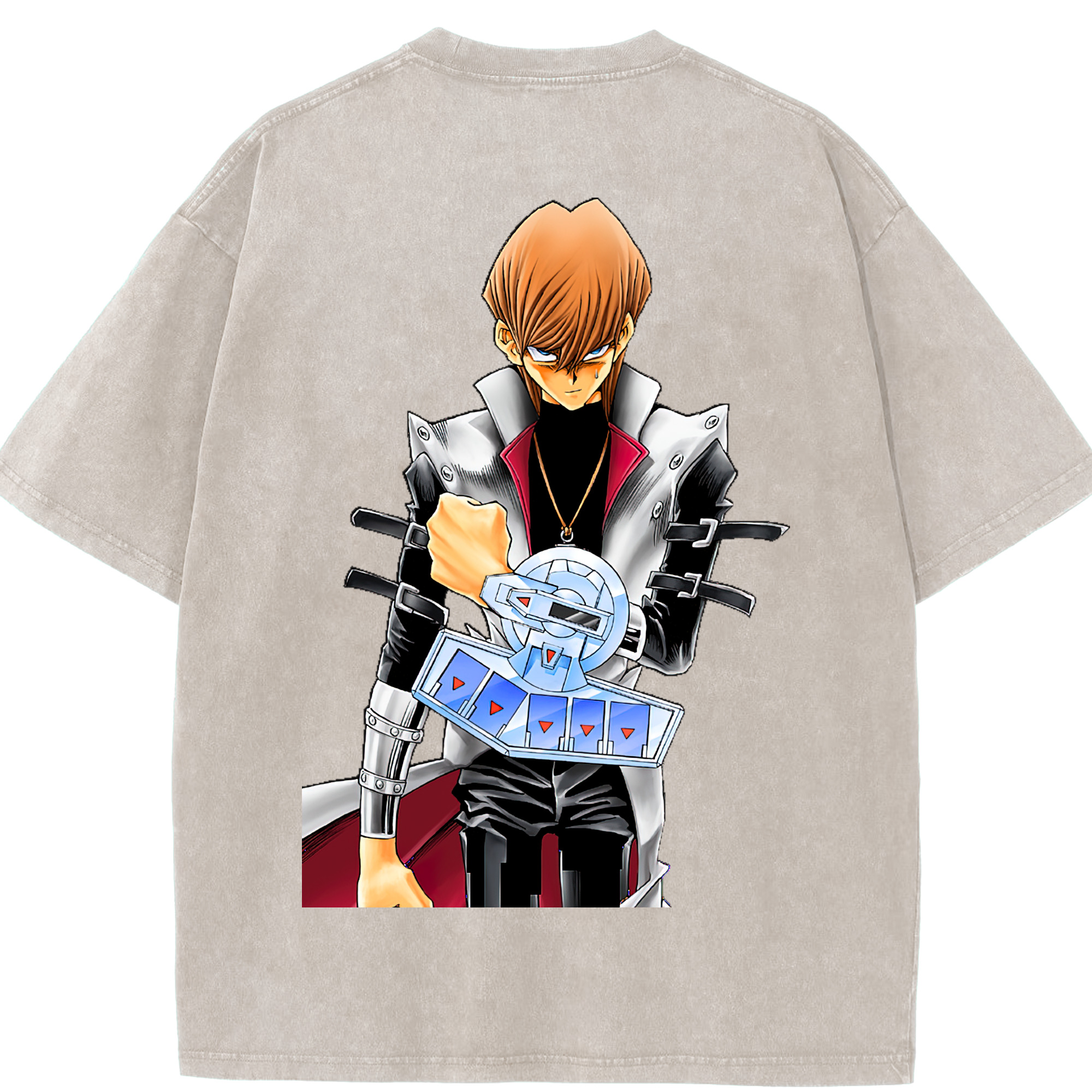 （画像用） 遊☆戯☆王 Yu-Gi-Oh! 綿100% ヴィンテージ風 半袖Tシャツ（背面プリント）