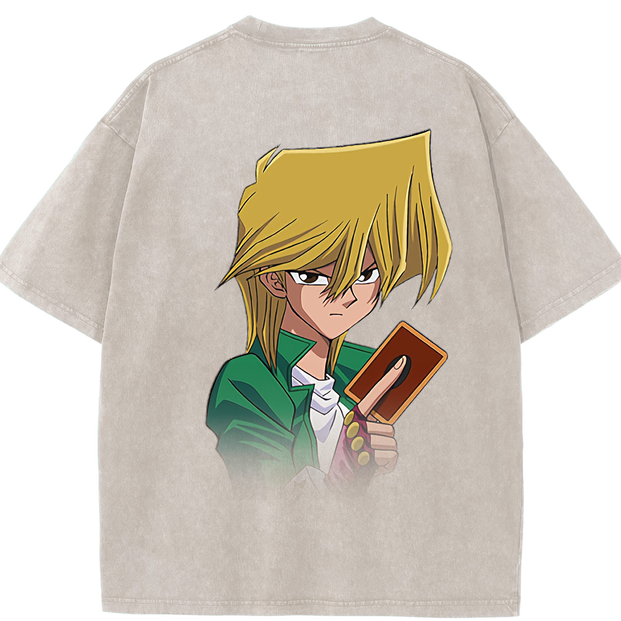 （画像用） 遊☆戯☆王 Yu-Gi-Oh! 綿100% ヴィンテージ風 半袖Tシャツ（背面プリント）